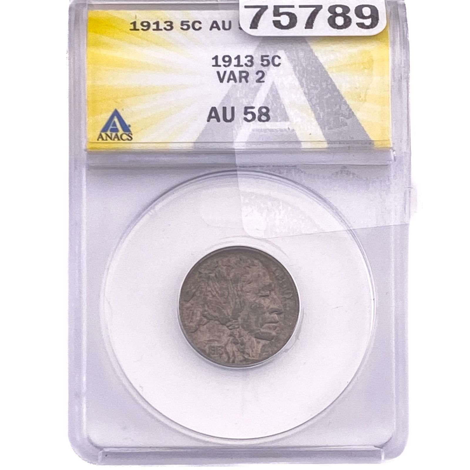 1913 Ty2 Buffalo Nickel ANACS AU58 (1 of 2)