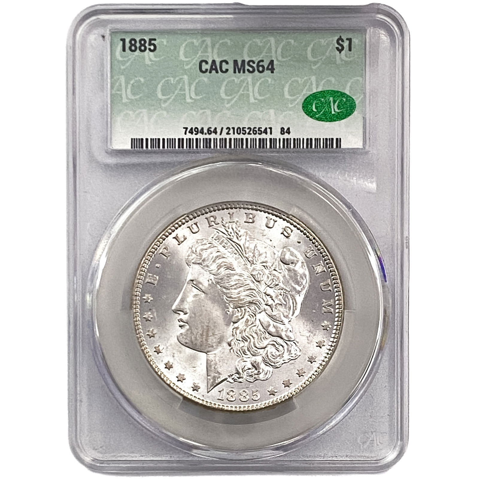 1885 Morgan Silver Dollar CAC MS64 (1 of 2)