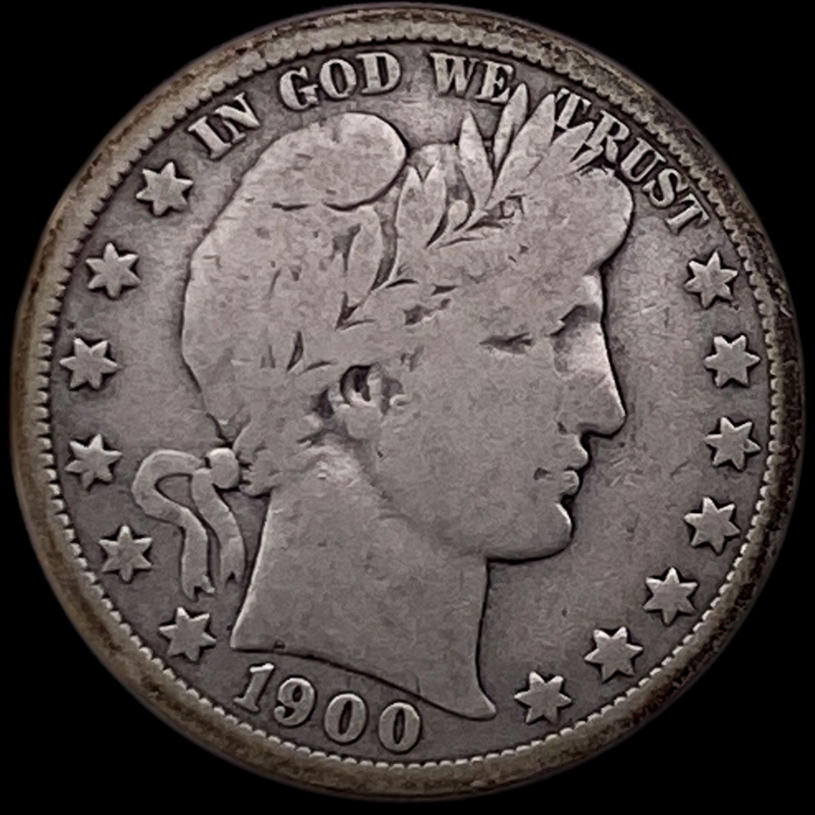 1900-O Silver Barber Half Dollar NICELY CIRCULATED (1 of 2)