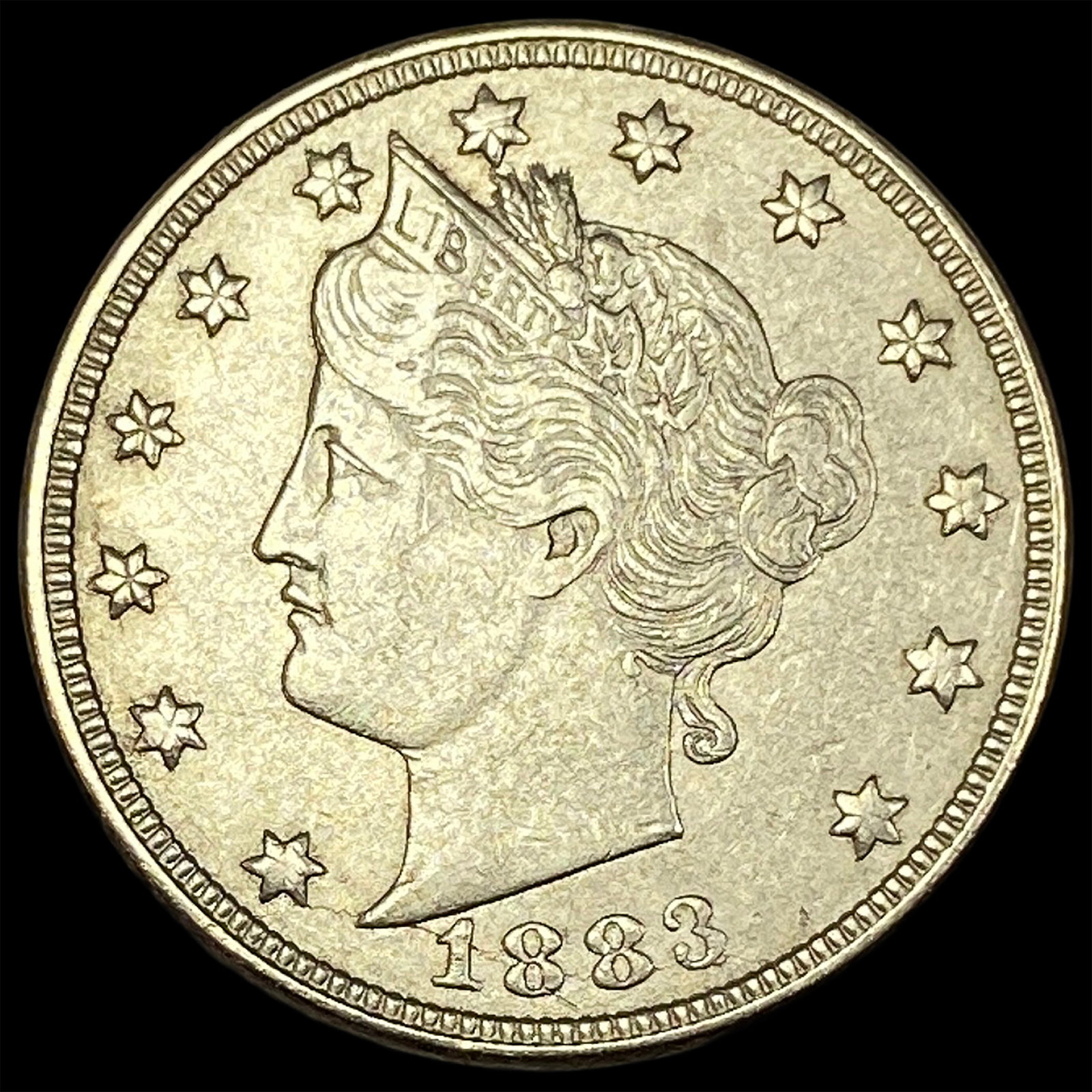 1883 Liberty Head Nickel (No Cents) CLOSELY UNCIRCULATED: 1883 Liberty Head Nickel (No Cents) CLOSELY UNCIRCULATED