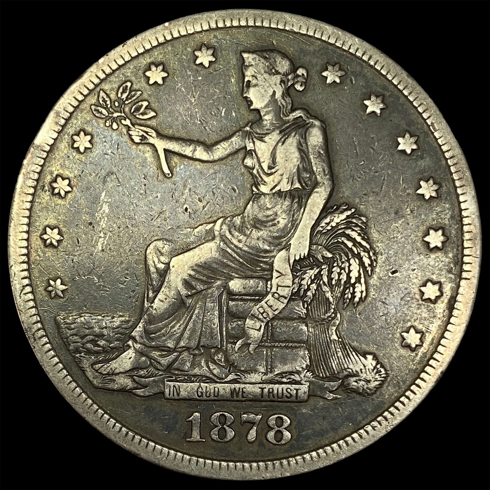 1878-S Silver Trade Dollar LIGHTLY CIRCULATED (1 of 2)