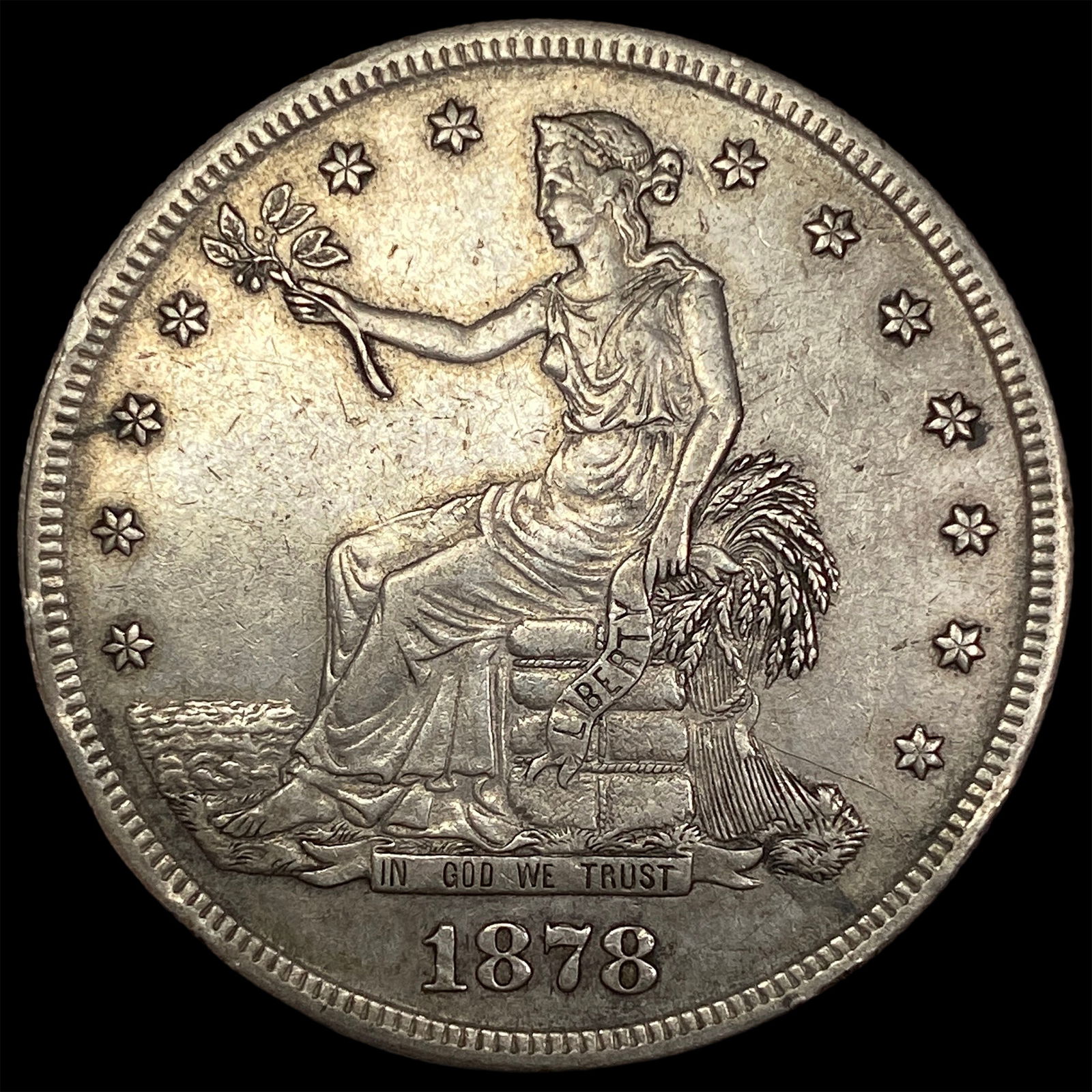 1878-S Silver Trade Dollar LIGHTLY CIRCULATED (1 of 2)