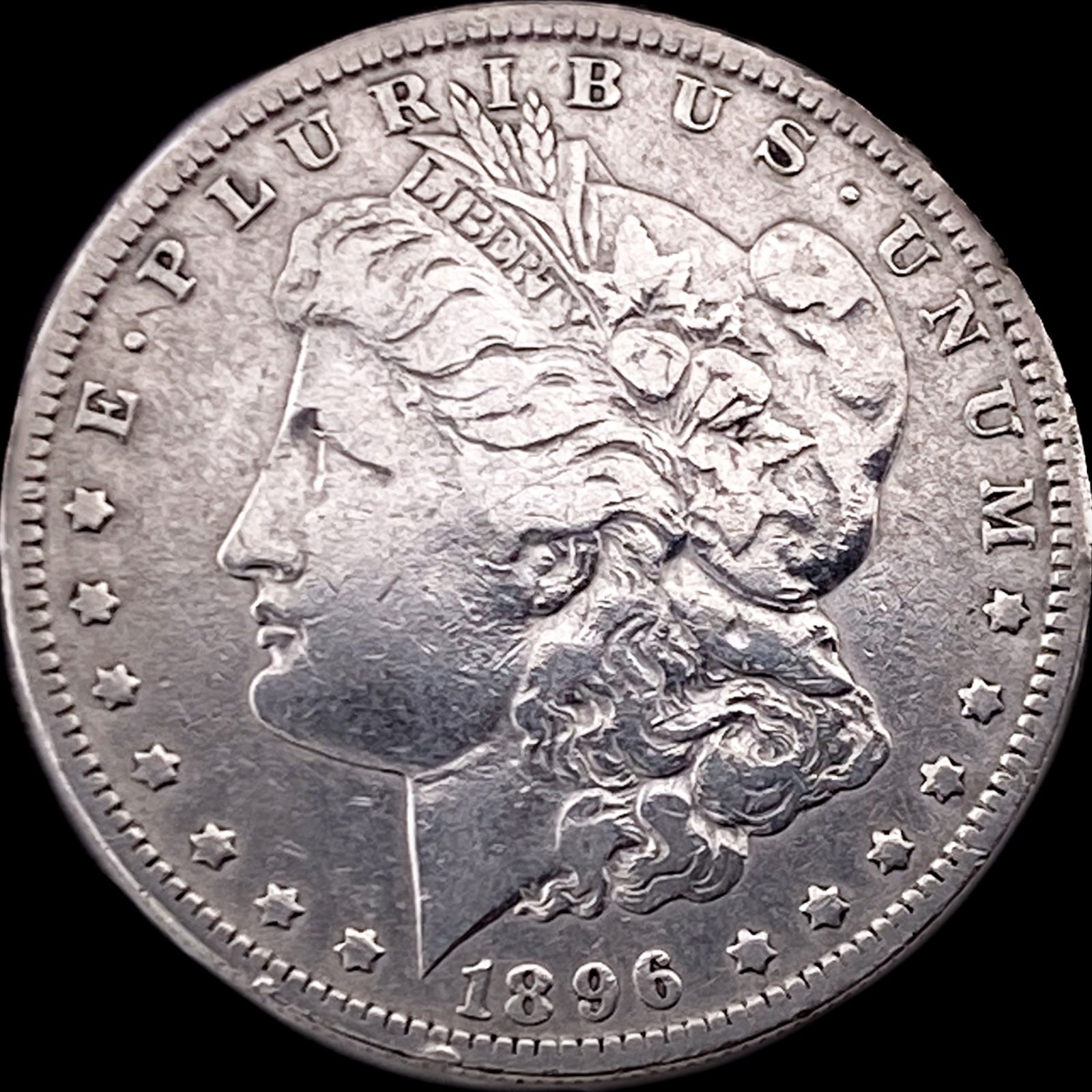 1896-O Silver Morgan Dollar LIGHTLY CIRCULATED (1 of 2)
