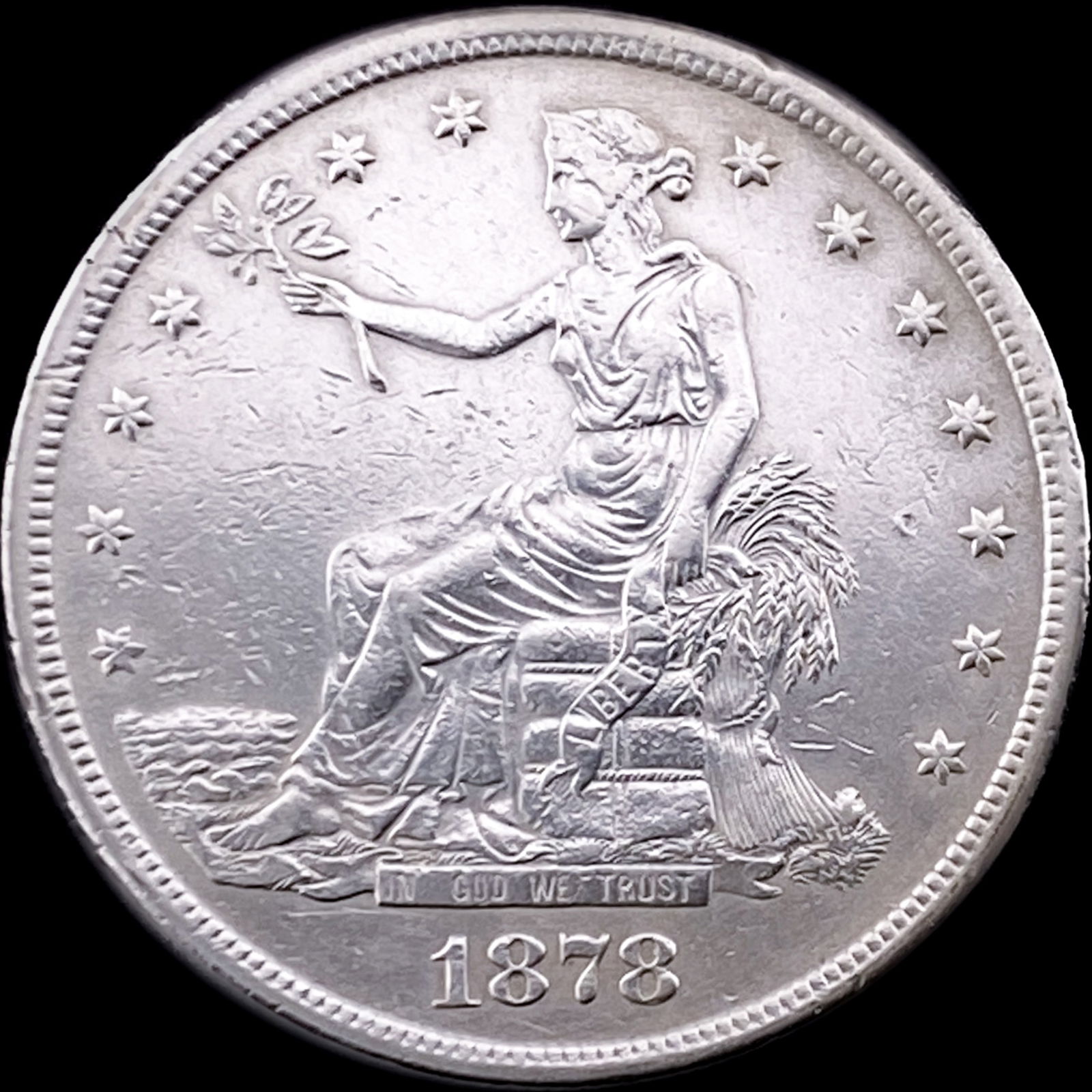 1878-S Silver Trade Dollar CLOSELY UNCIRCULATED (1 of 2)