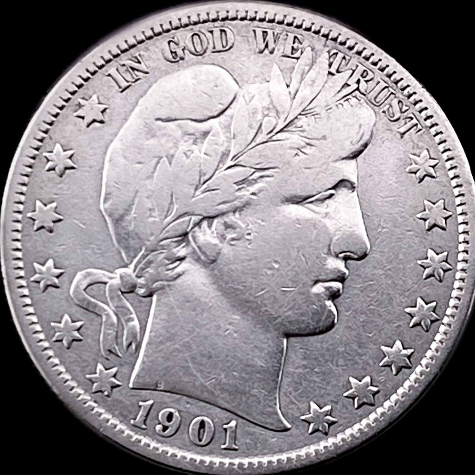 1901 Barber Half Dollar NICELY CIRCULATED (1 of 2)