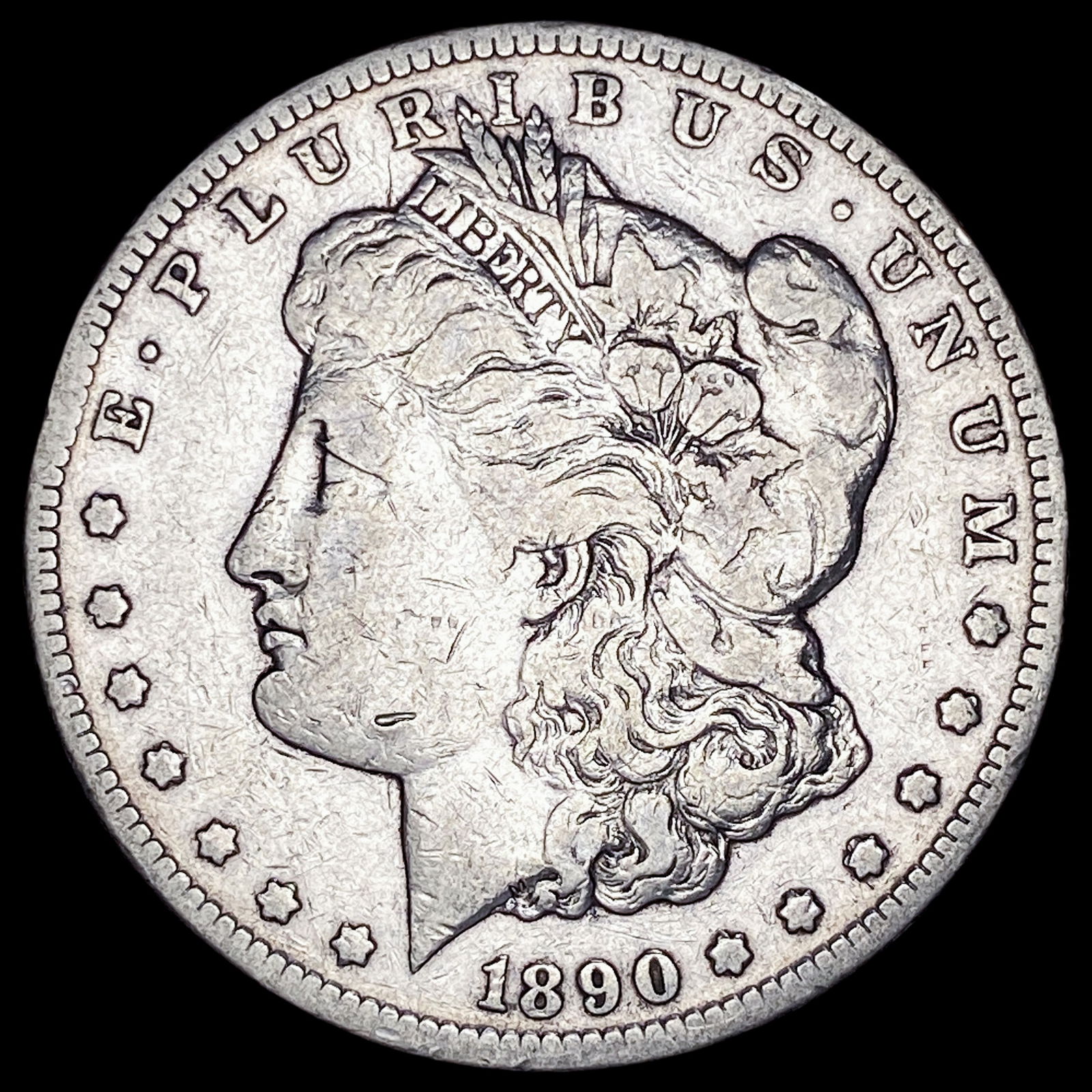 1890-CC Silver Morgan Dollar LIGHTLY CIRCULATED (1 of 2)