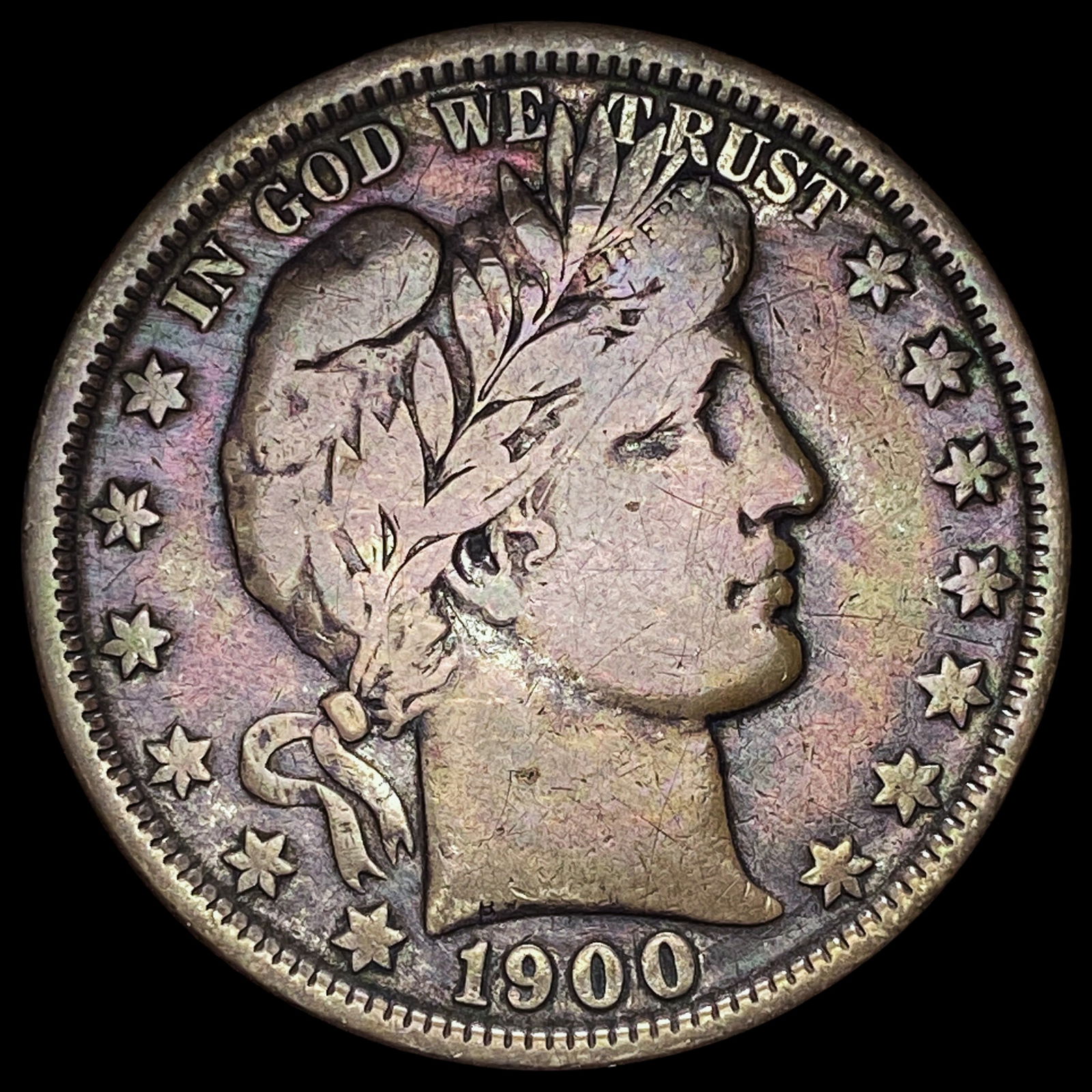 1900-O Silver Barber Half Dollar NICELY CIRCULATED (1 of 2)