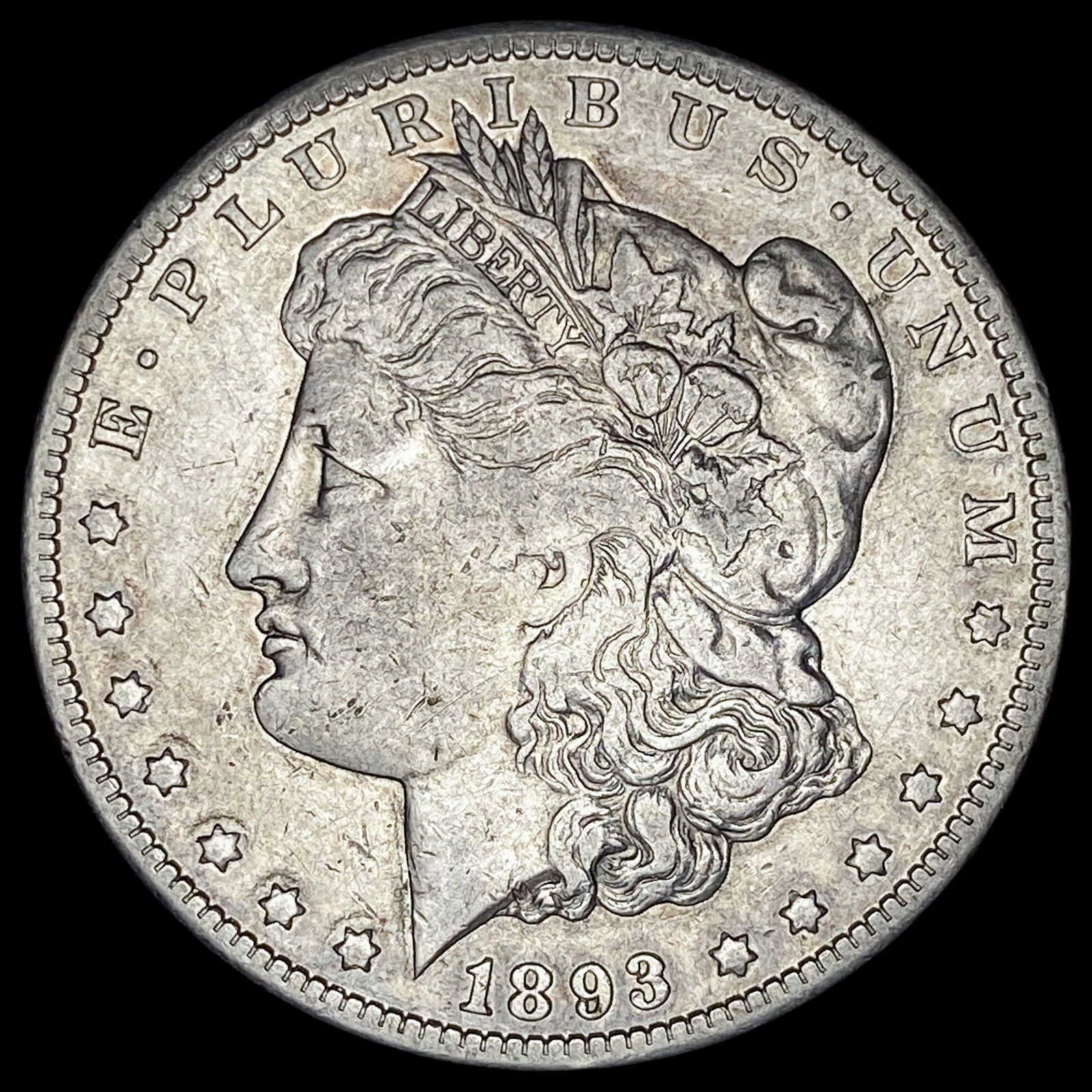 1893-CC Silver Morgan Dollar LIGHTLY CIRCULATED (1 of 2)