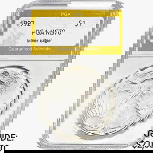 1992 American Silver Eagle PGA MS70: 1992 American Silver Eagle PGA MS70