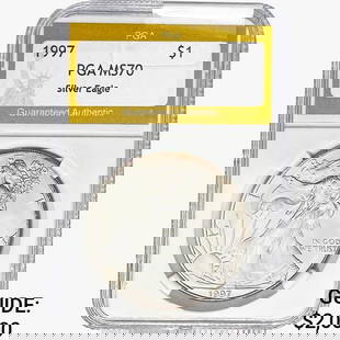 1997 American Silver Eagle PGA MS70: 1997 American Silver Eagle PGA MS70