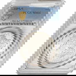 1885-S Morgan Silver Dollar PCGS MS64