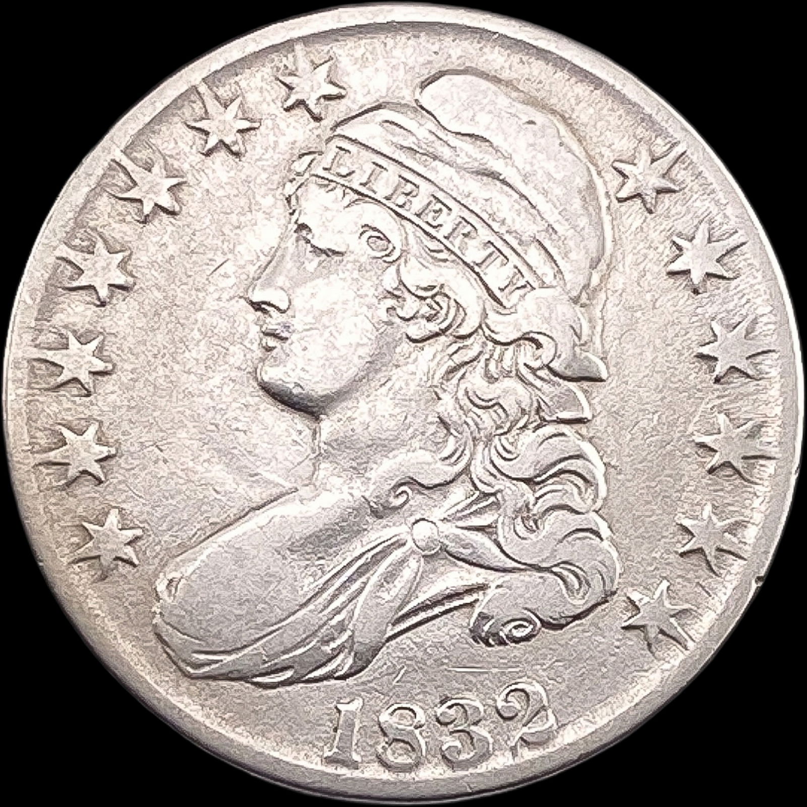 1832 Capped Bust Half Dollar NEARLY UNCIRCULATED (1 of 2)