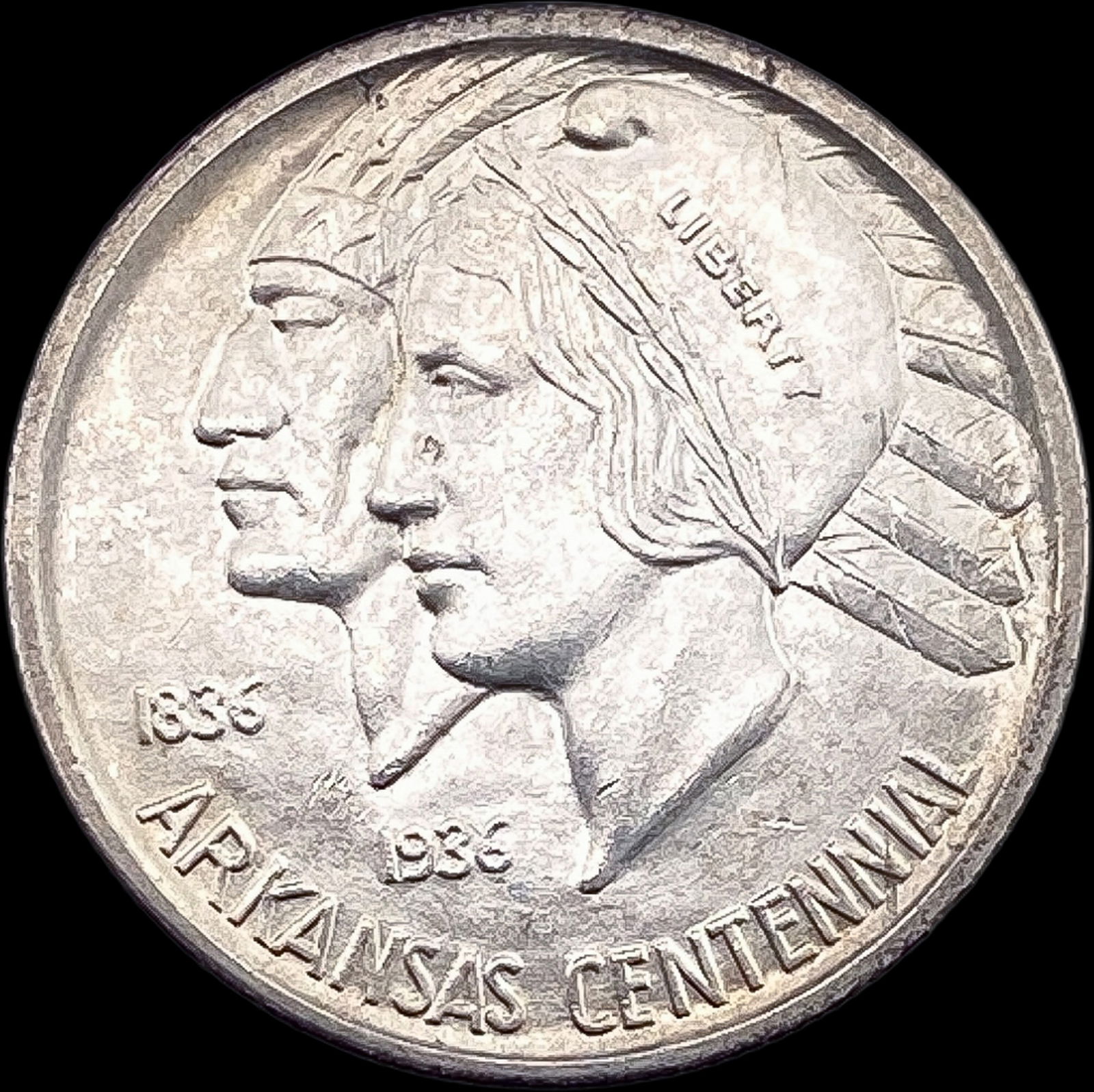 1936-S Arkansas Centennial Silver Half Dollar CHOICE BU (1 of 2)