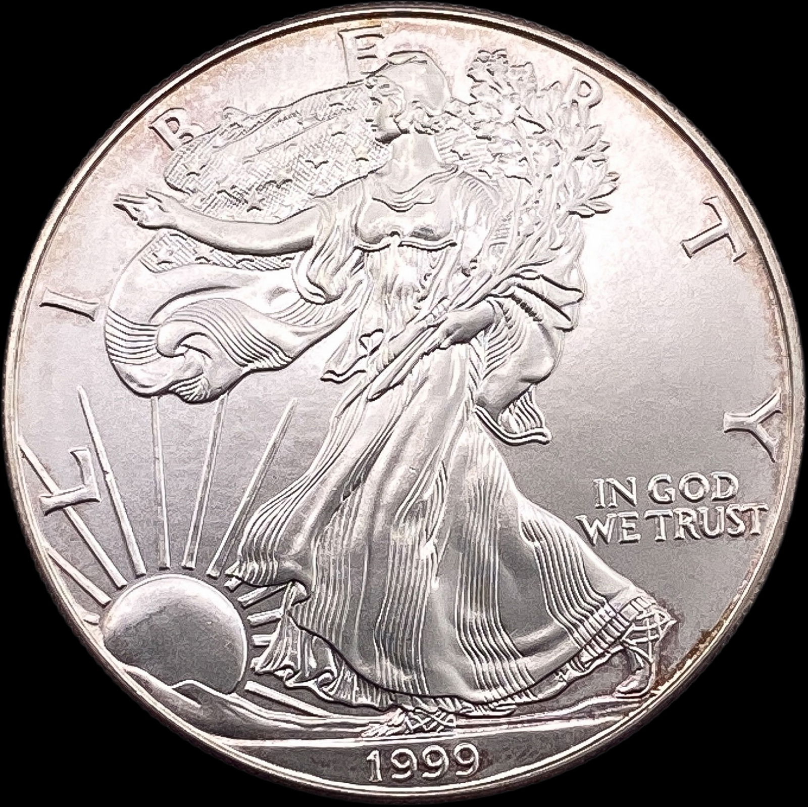 1999 1 oz Silver American Eagle $1 SUPERB GEM BU (1 of 2)