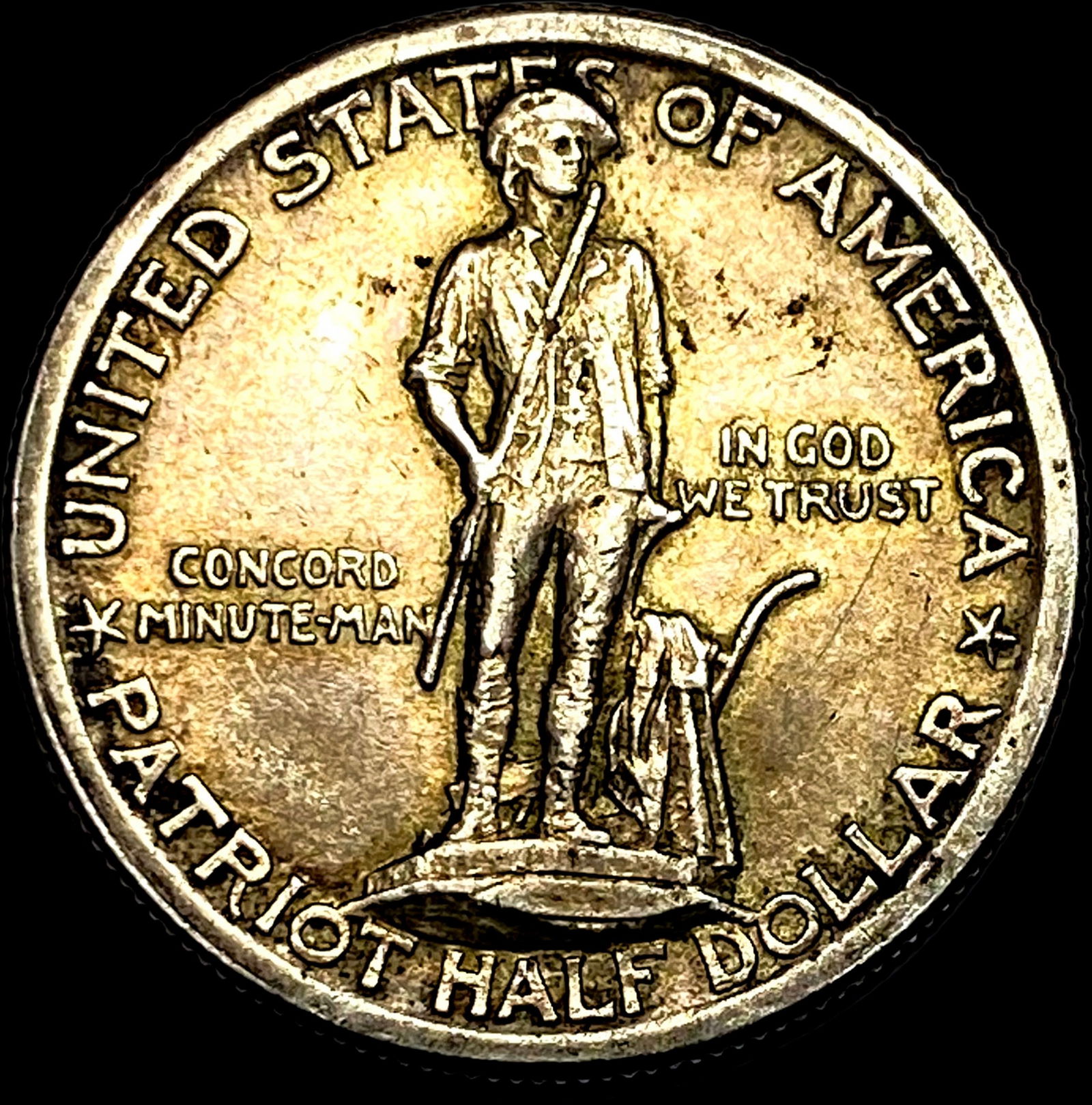 1925 Silver Lexington-Concord Half Dollar NEARLY UNCIRCULATED (1 of 2)