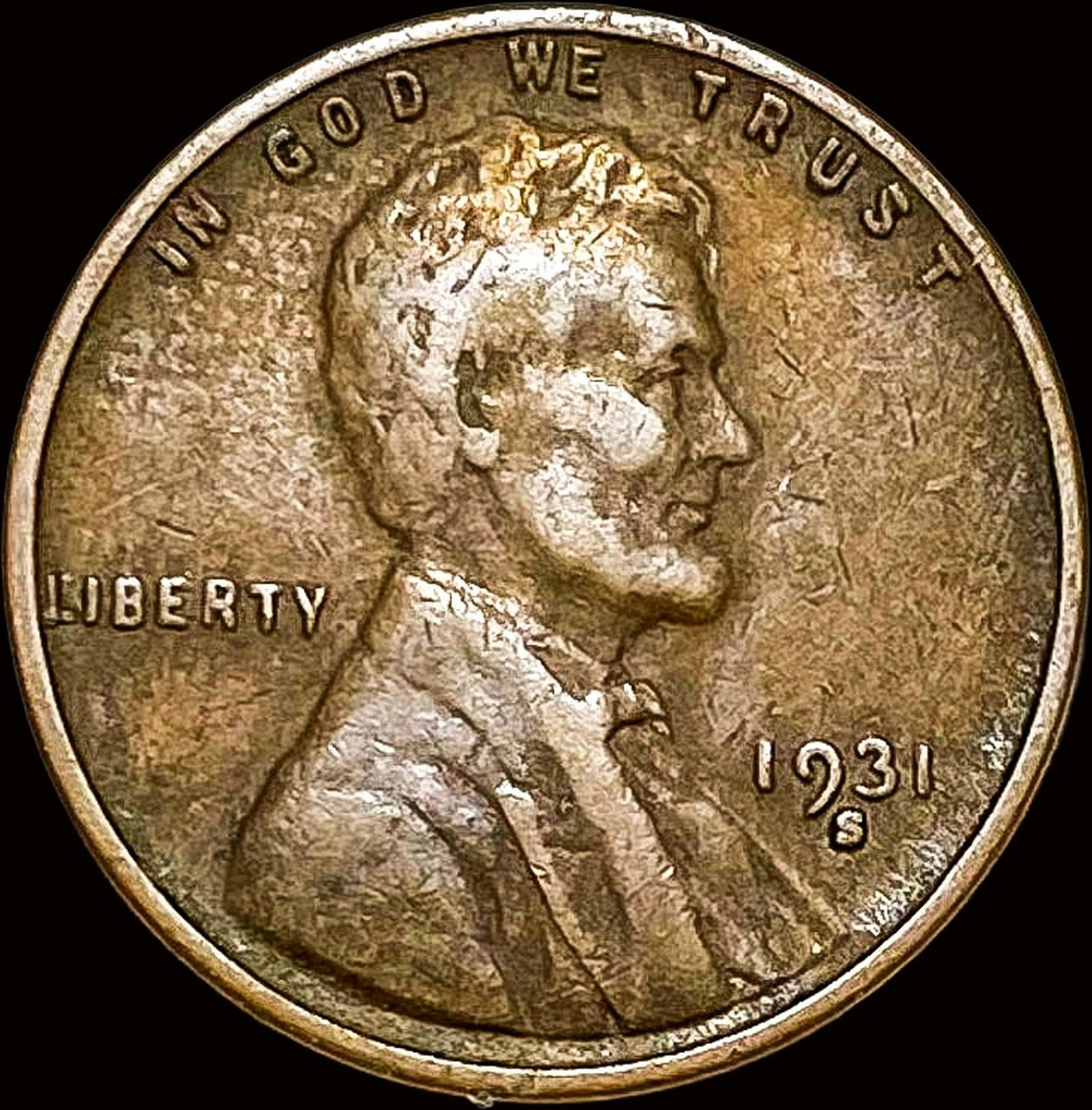 1931-S Lincoln Wheat Cent NEARLY UNCIRCULATED (1 of 2)