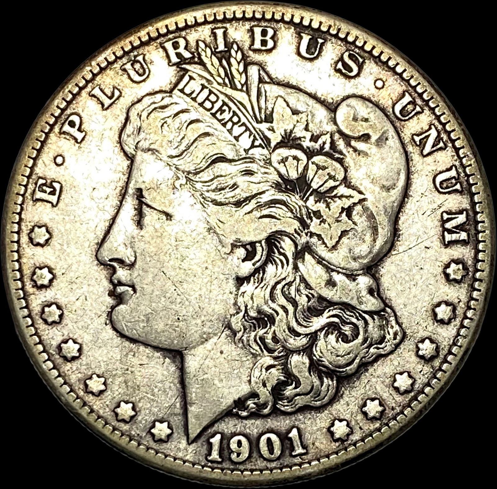 1901-S Silver Morgan Dollar NEARLY UNCIRCULATED (1 of 2)