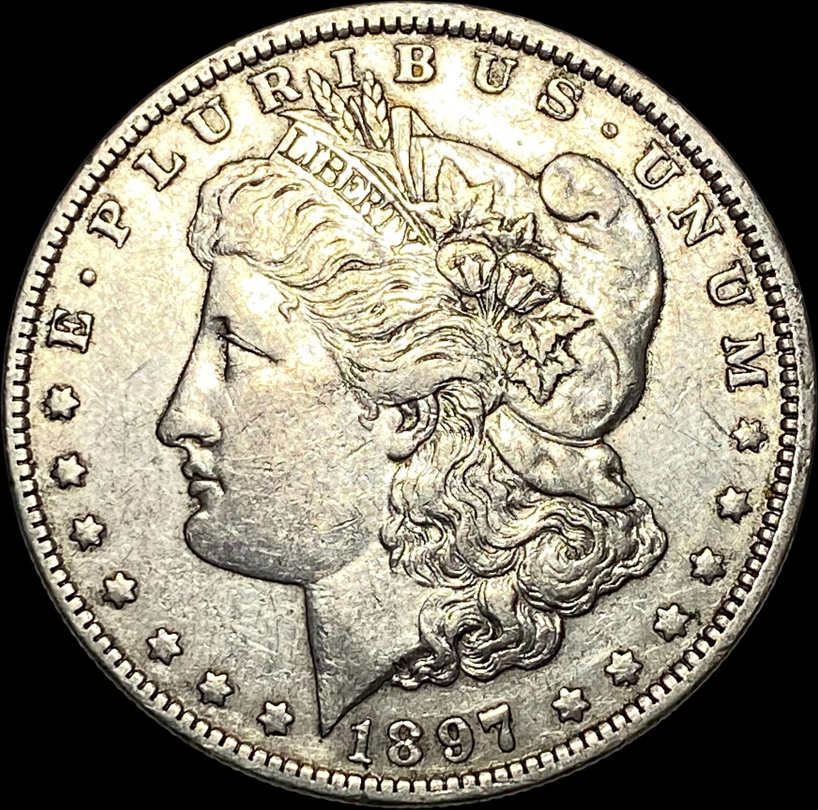 1897-S Silver Morgan Dollar NEARLY UNCIRCULATED (1 of 2)