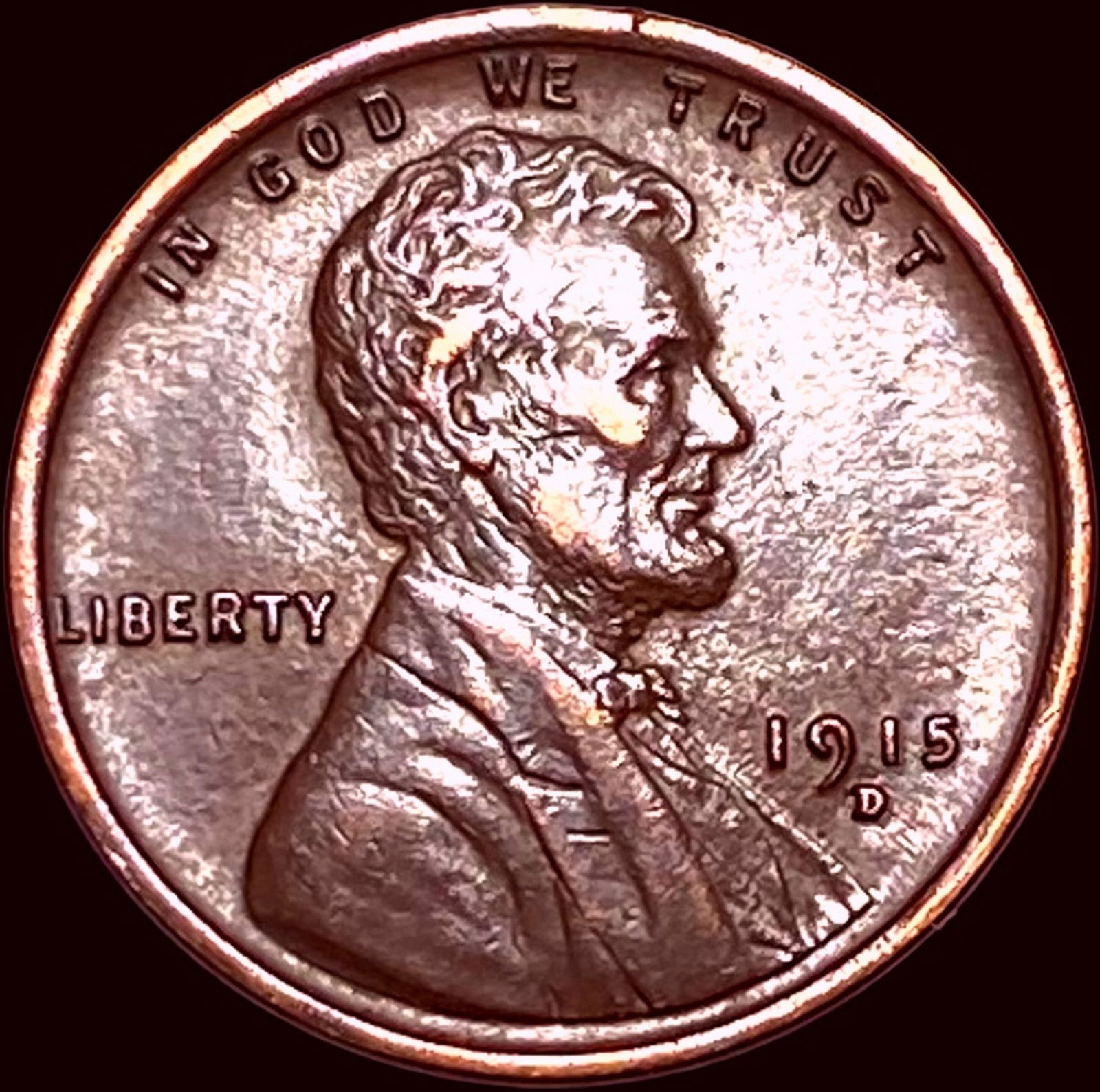 1915-D Bronze Lincoln Wheat Cent CLOSELY UNCIRCULATED (1 of 2)