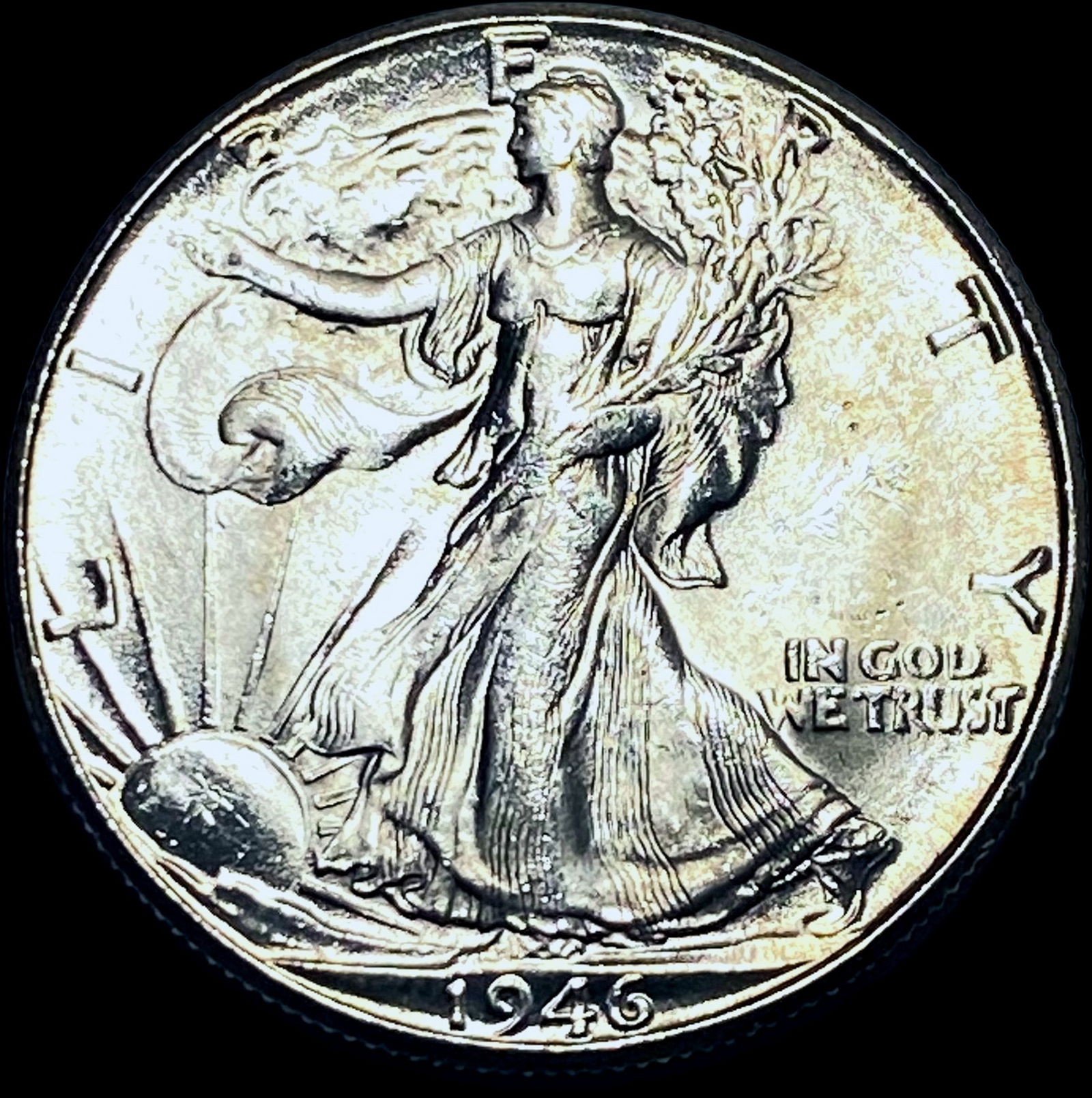 1946 Silver Half Dollar (Walking Liberty) CHOICE BU (1 of 2)