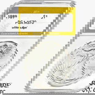 1989 American Silver Eagle PGA MS70: 1989 American Silver Eagle PGA MS70