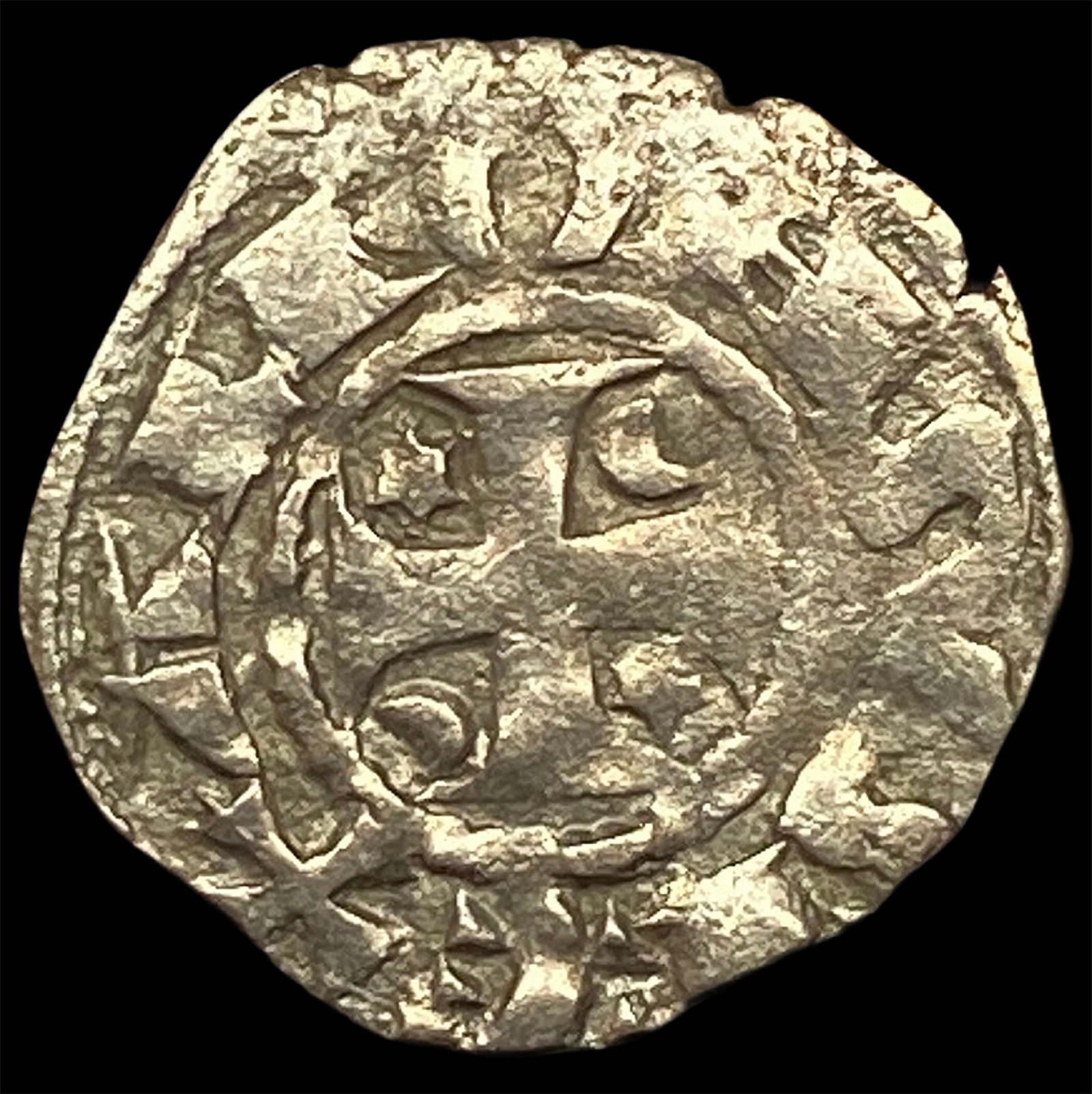 1248-1279 Portugal Alfonso III SIlver Dinero NEARLY UNCIRCULATED: 1248-1279 Portugal Alfonso III SIlver Dinero NEARLY UNCIRCULATED