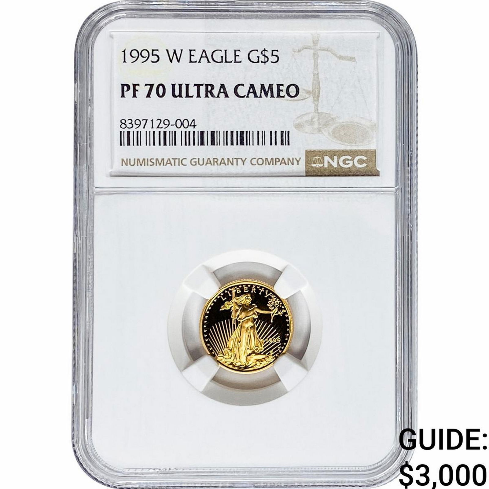 1995-W 1/10oz $5 Gold Eagle NGC PF70 Ultra Cameo (1 of 2)
