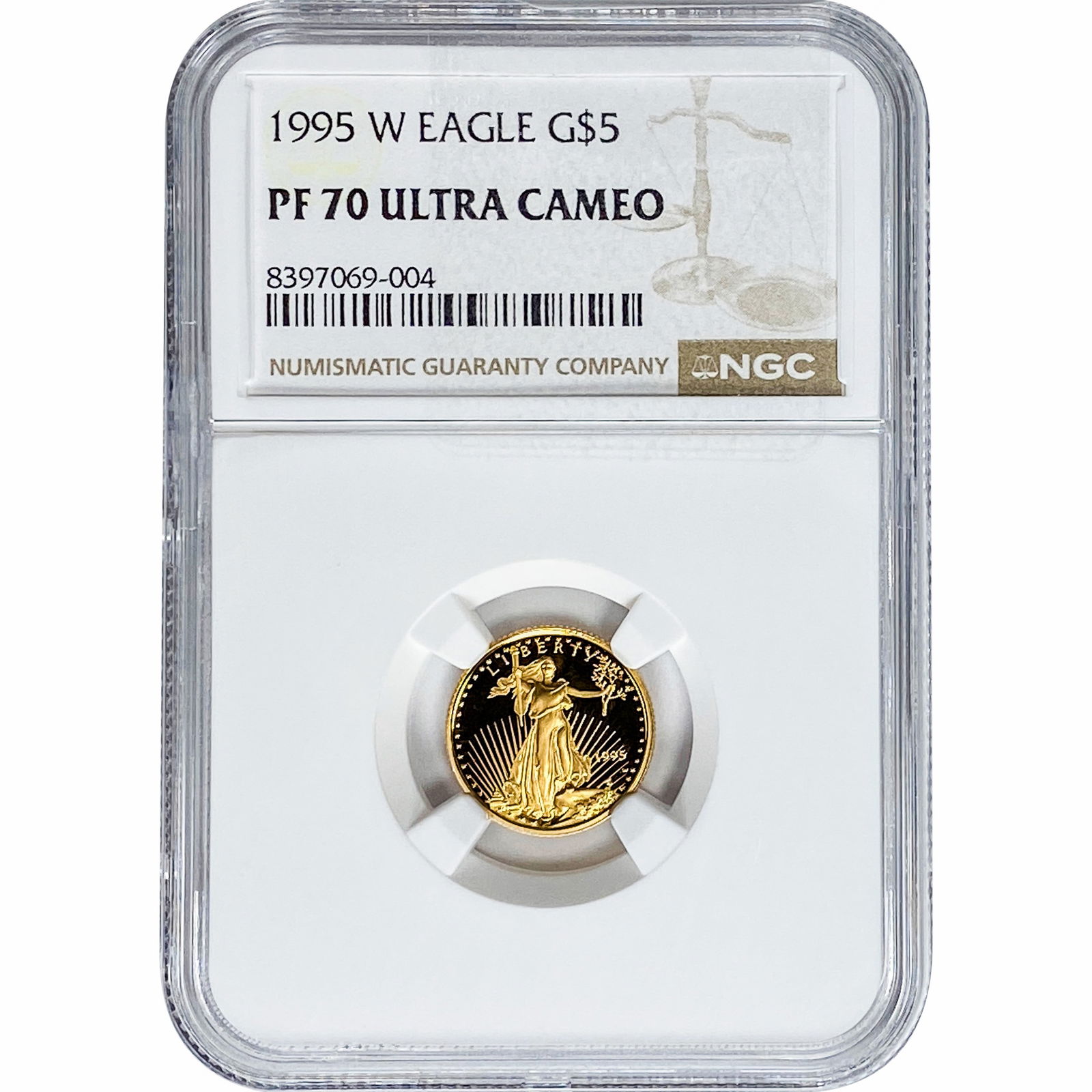 1995-W 1/10oz $5 Gold Eagle NGC PF70 Ultra Cameo (1 of 2)