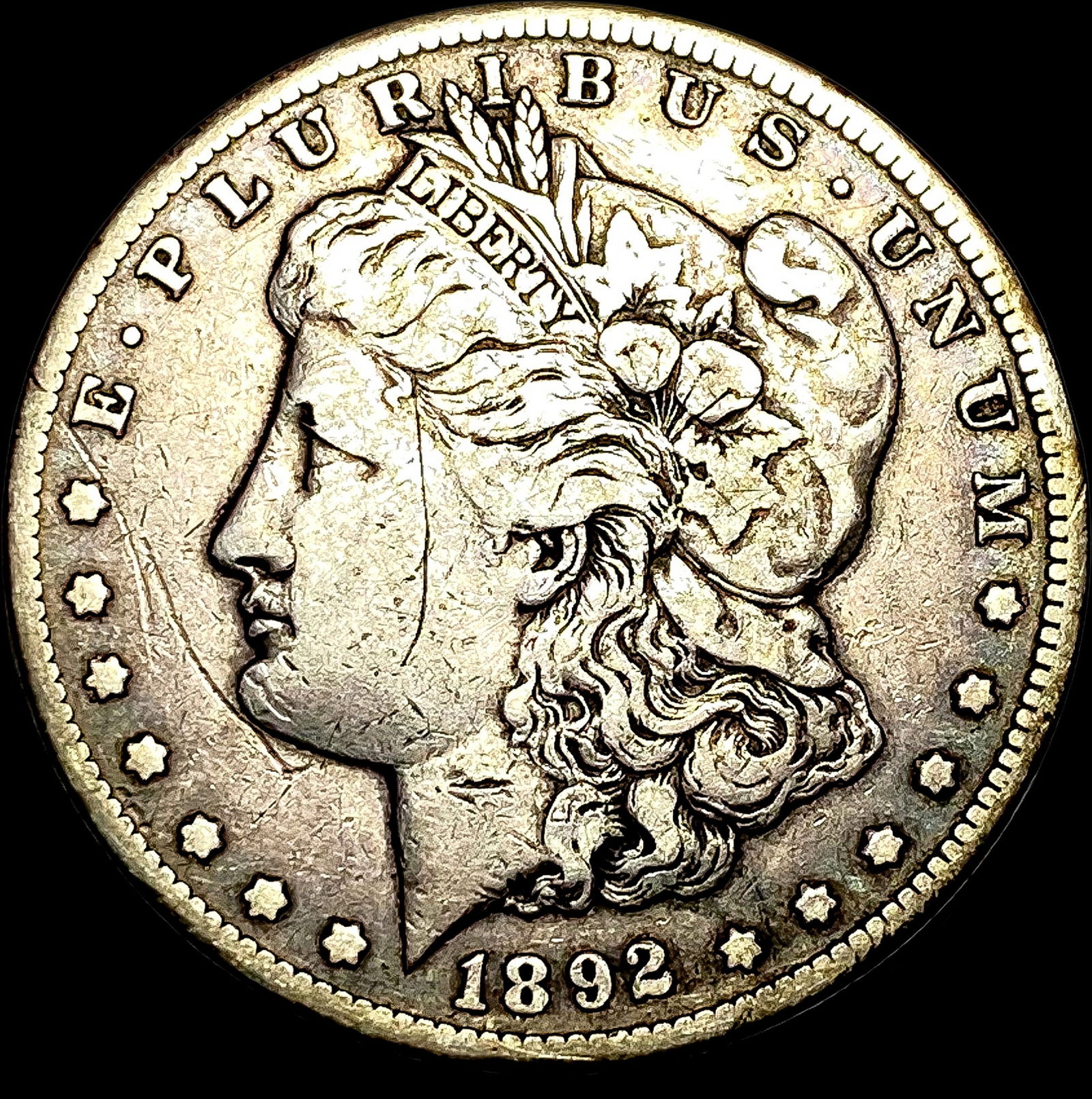 1892-CC Silver Morgan Dollar LIGHTLY CIRCULATED (1 of 2)