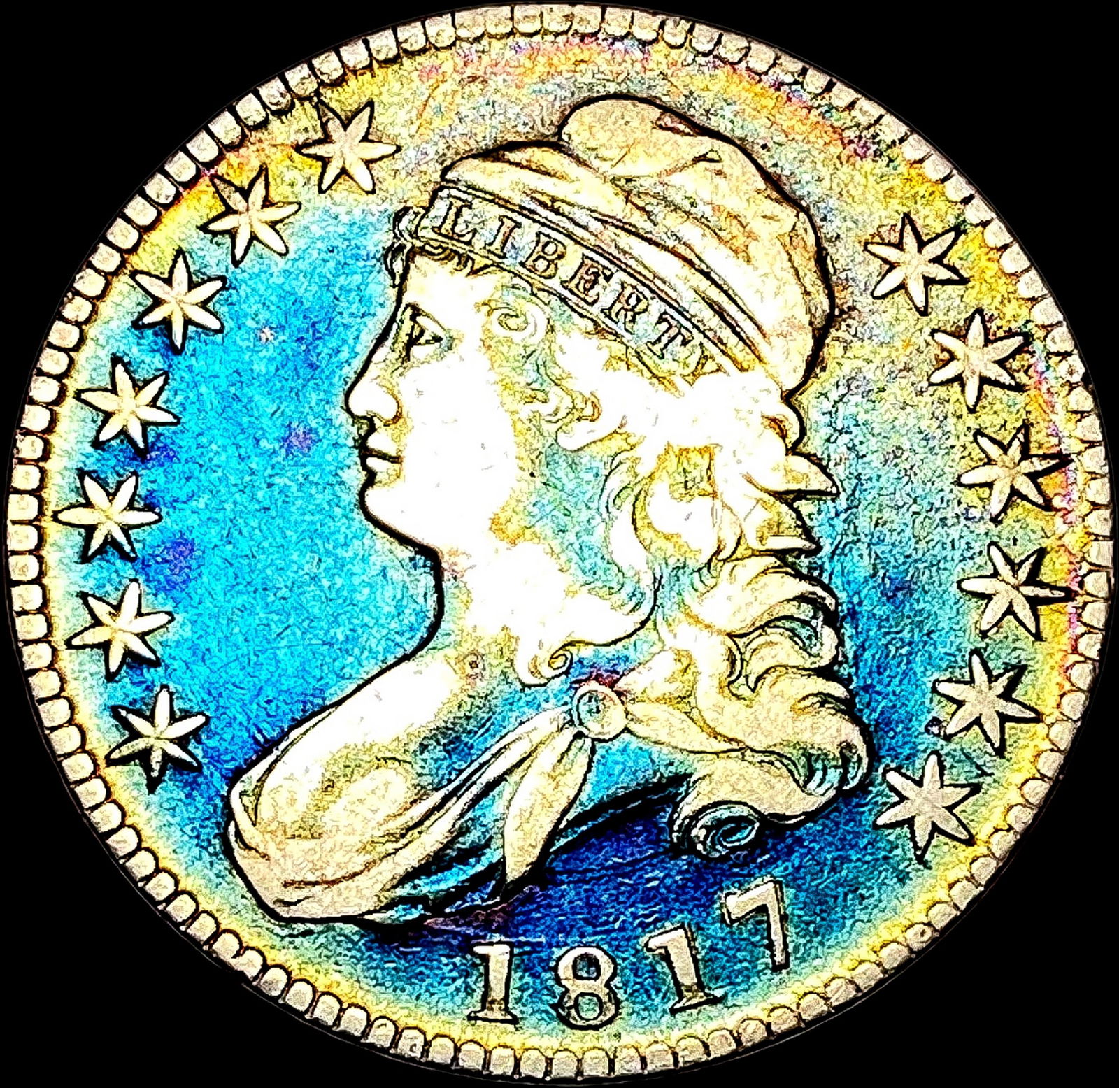 1817 Capped Bust Half Dollar NEARLY UNCIRCULATED (1 of 2)