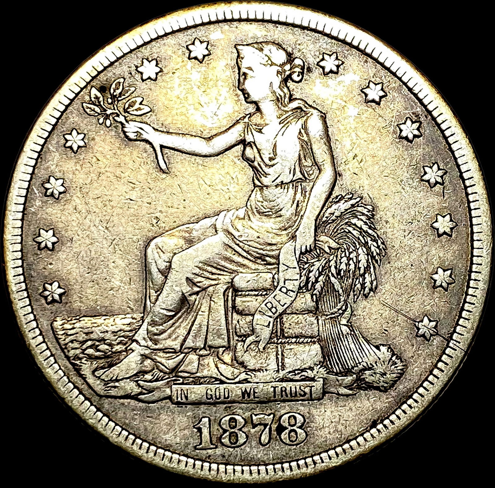 1878-S Silver Trade Dollar LIGHTLY CIRCULATED (1 of 2)