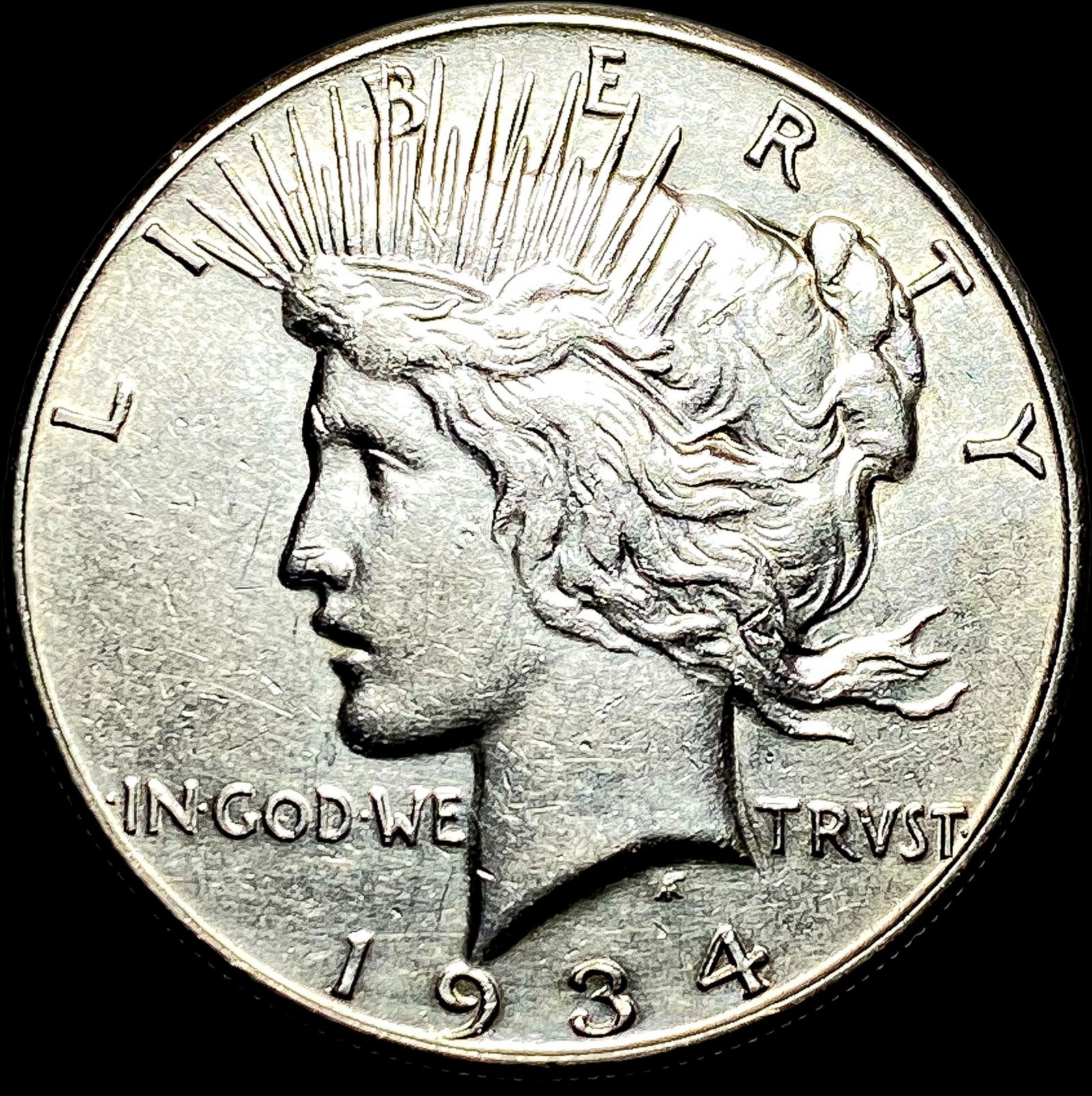 1934-S Silver Peace Dollar CLOSE UNC (1 of 2)