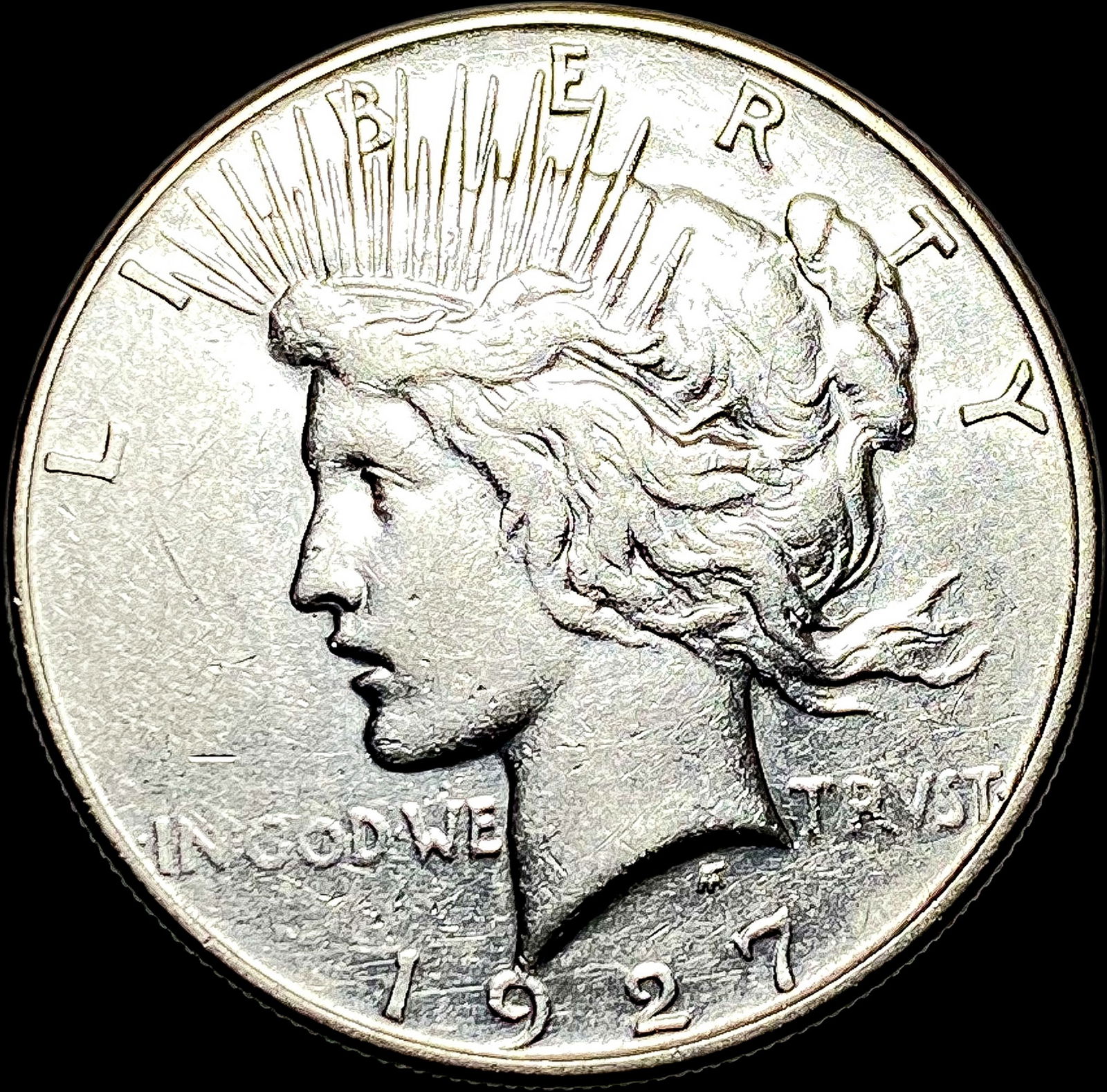 1927-S Peace Silver Dollar CLOSE UNC (1 of 2)
