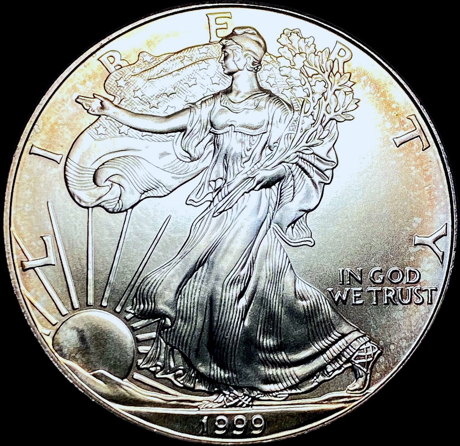 1999 1 oz Silver American Eagle $1 SUPERB GEM BU (1 of 2)