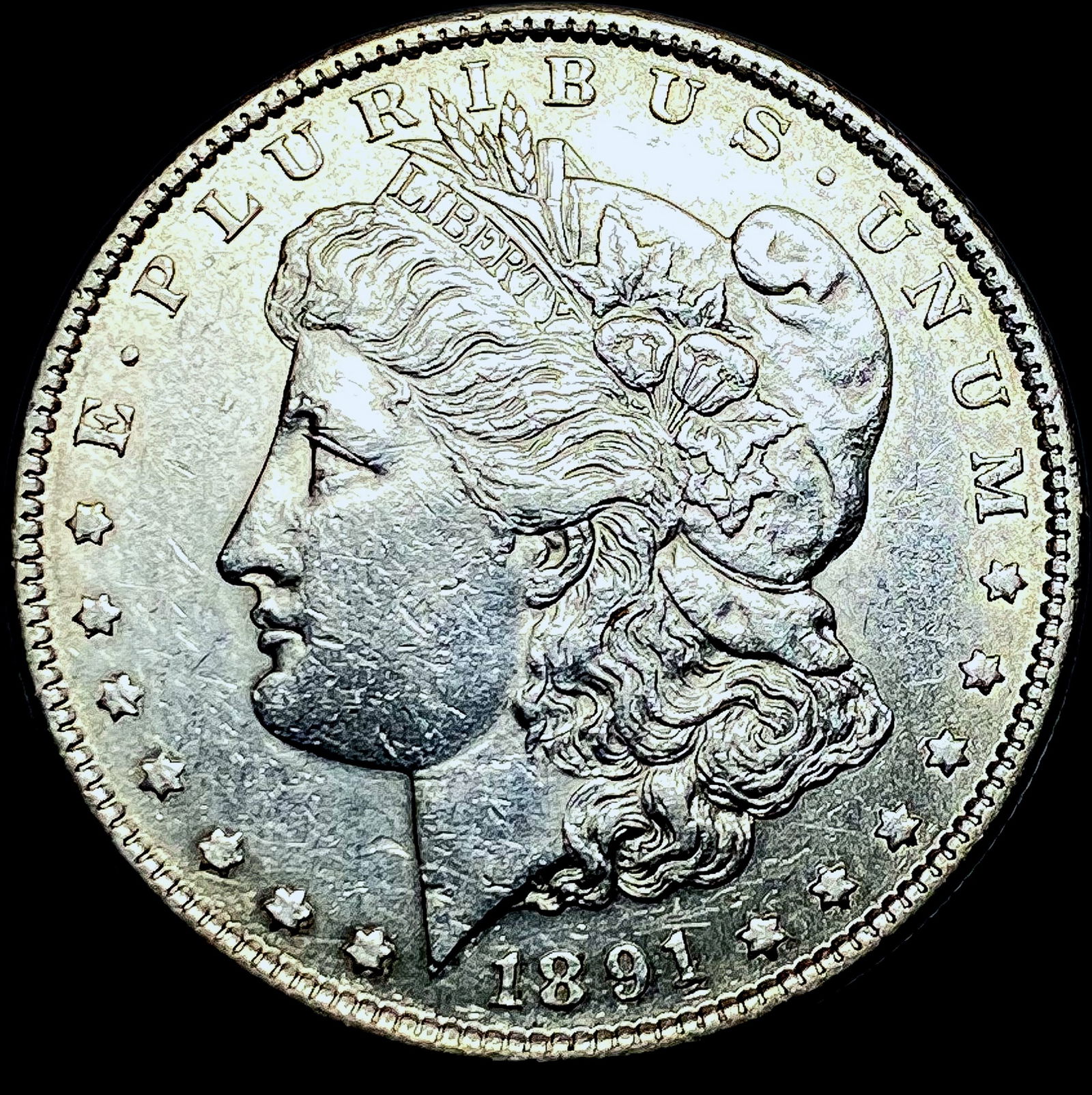 1891-S Silver Morgan Dollar CHOICE AU (1 of 2)