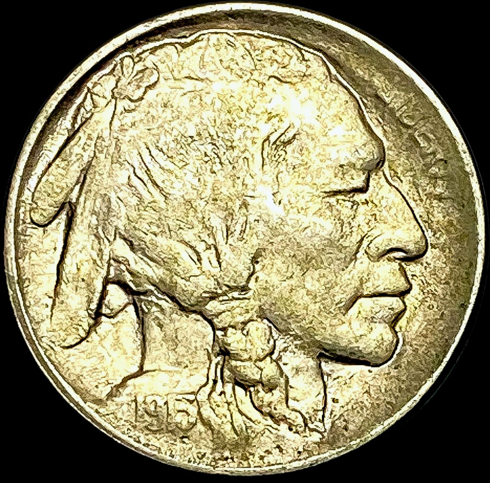 1915 Buffalo Nickel CLOSELY UNCIRCULATED (1 of 2)