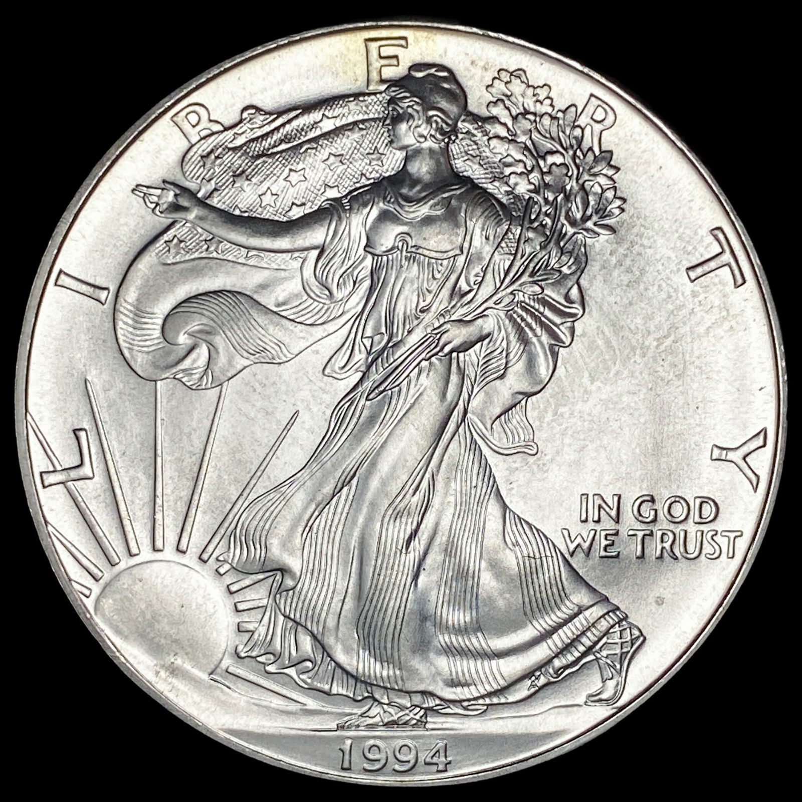 1994 Silver American Eagle $1 SUPERB GEM BU (1 of 2)