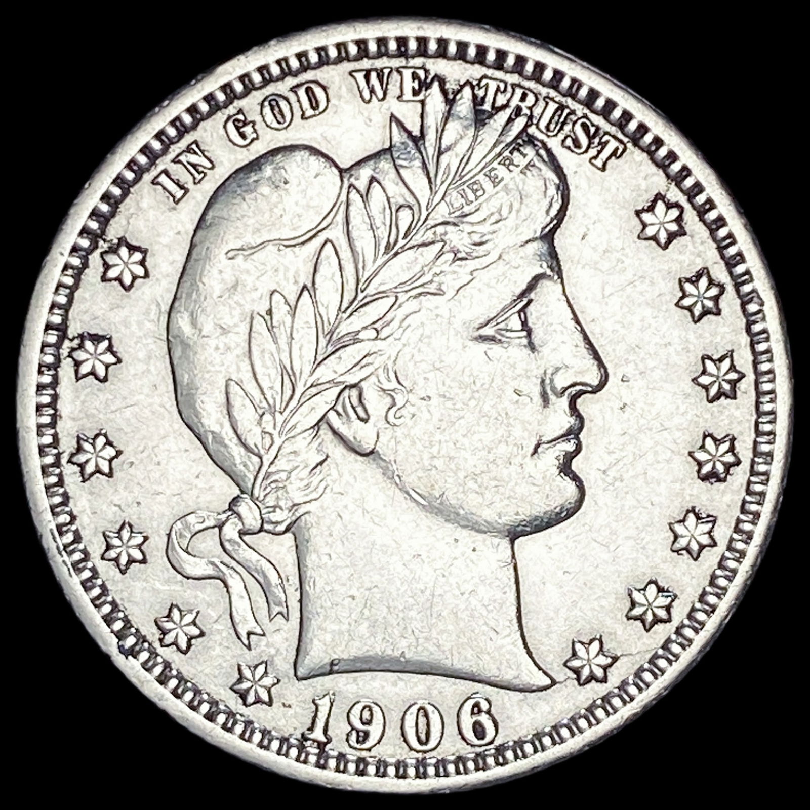 1906-D Silver Barber Quarter LIGHTLY CIRCULATED (1 of 2)