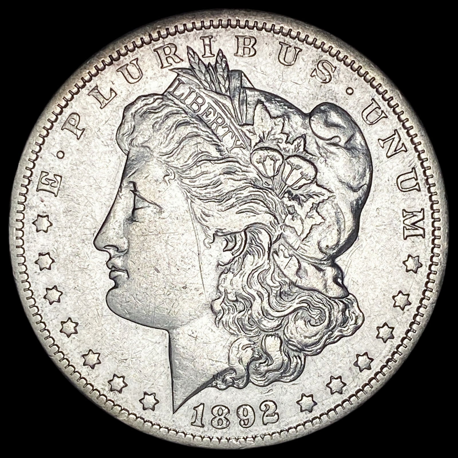 1892-CC Silver Morgan Dollar CLOSELY UNCIRCULATED (1 of 2)