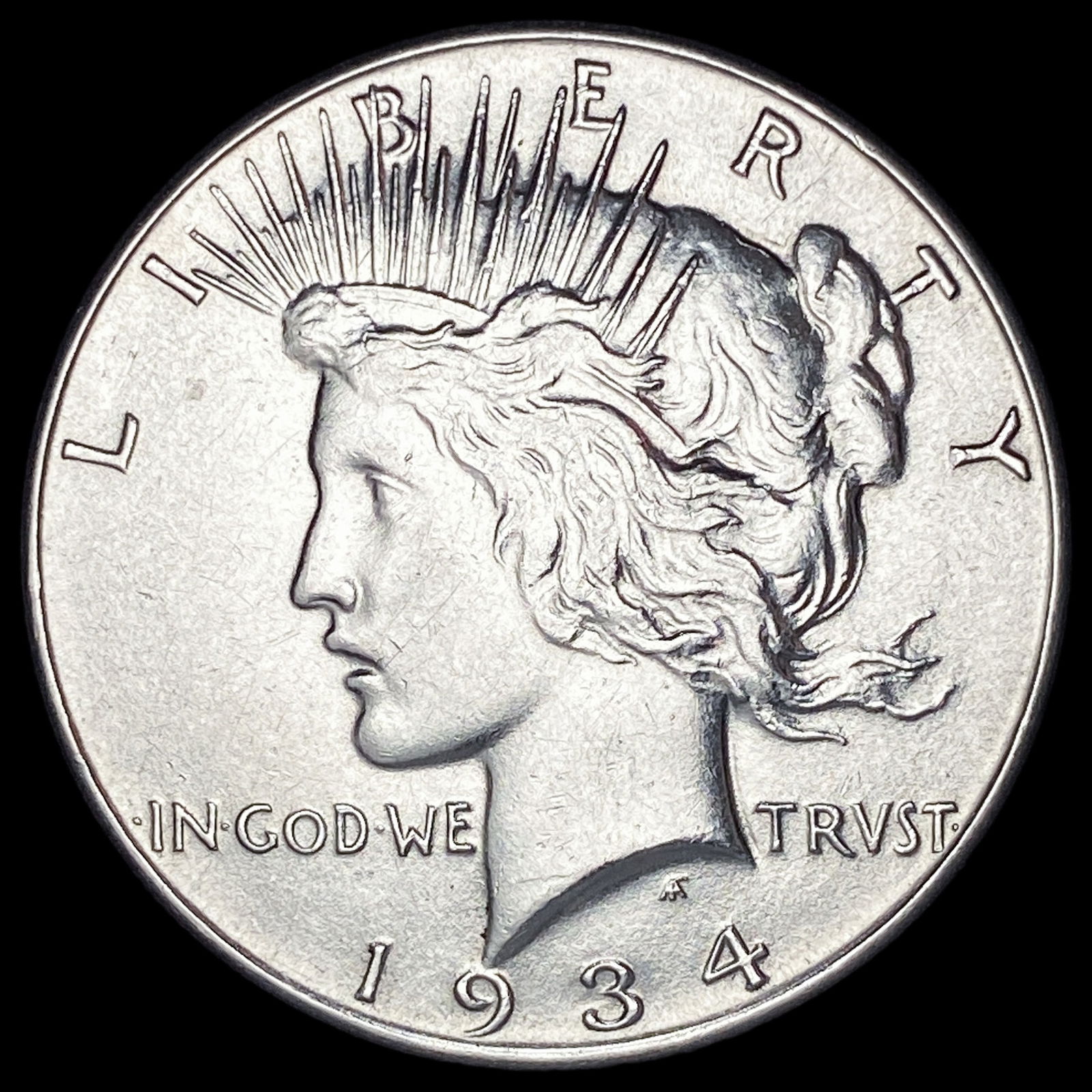1934 Peace Silver Dollar CLOSELY UNCIRCULATED (1 of 2)