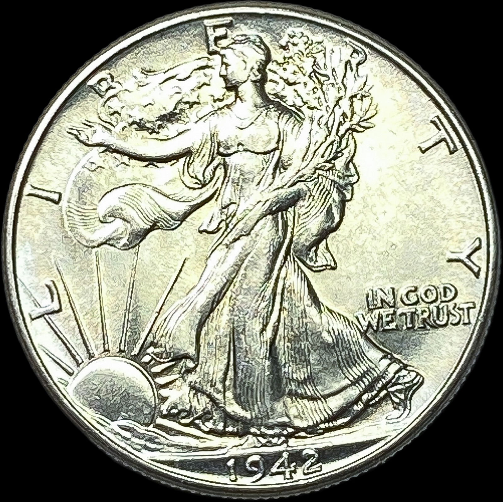 1942 Silver Half Dollar UNCIRCULATED (1 of 2)