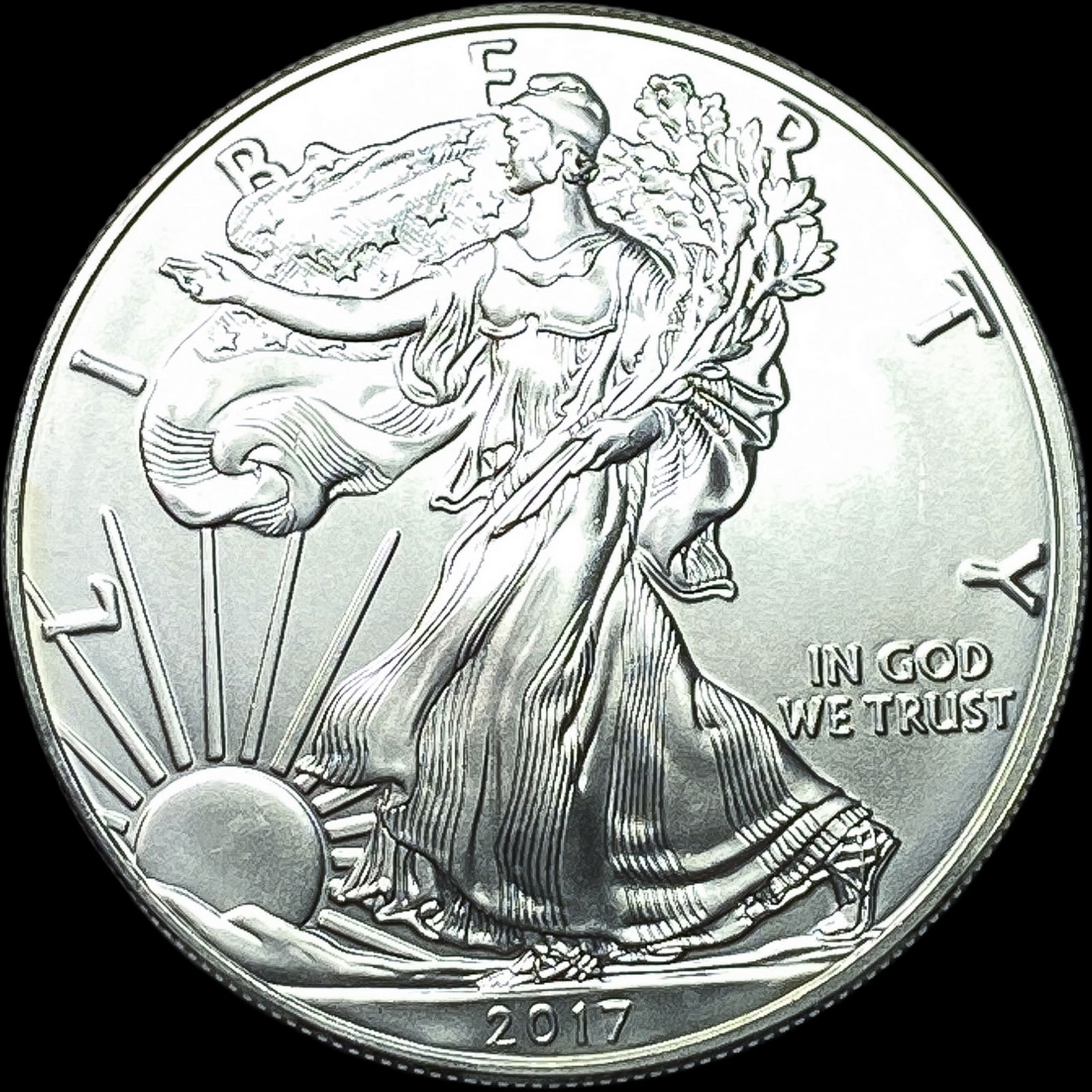 2017 American Silver Eagle SUPERB GEM BU (1 of 2)