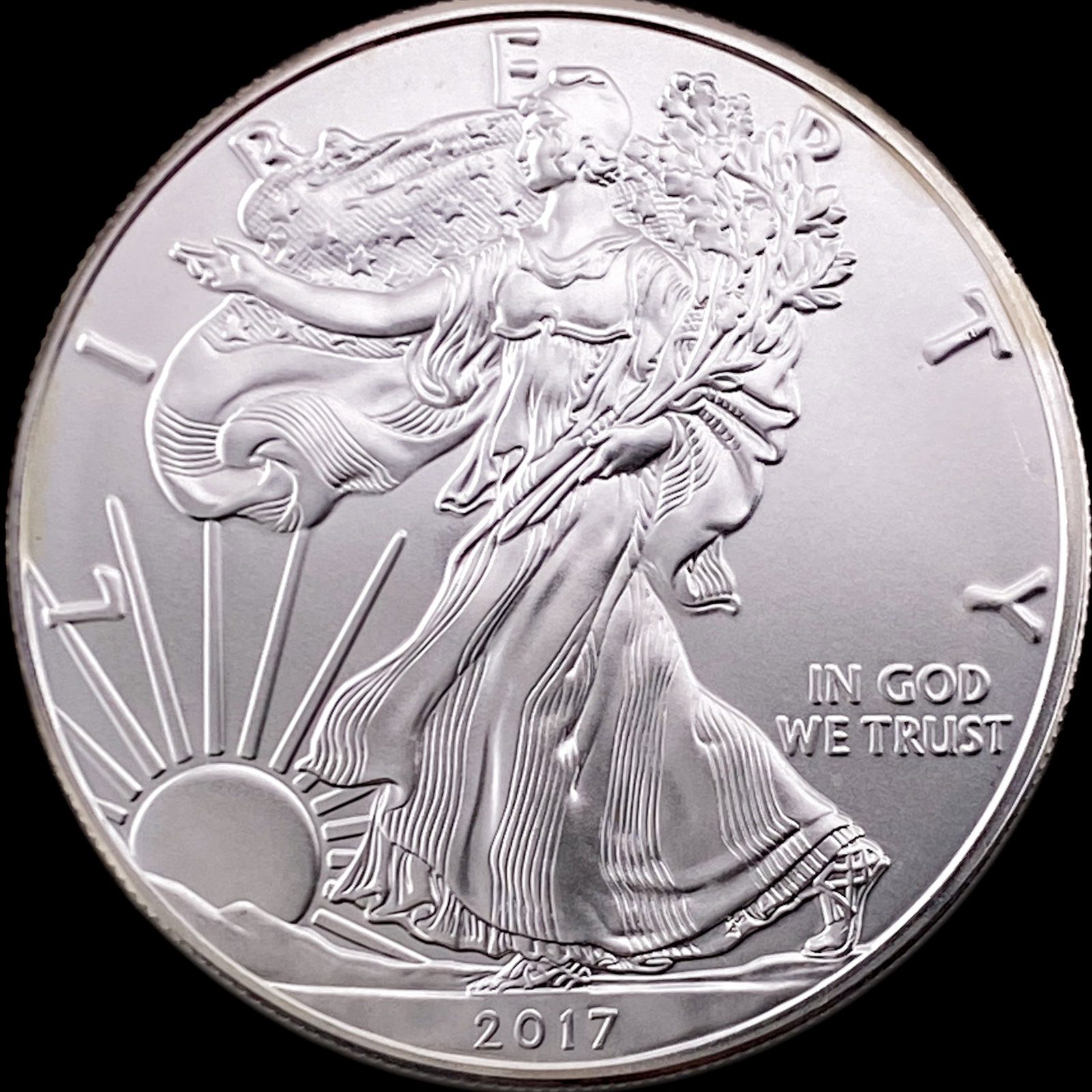 2017 1oz Silver American Eagle $1 SUPERB GEM BU: 2017 1oz Silver American Eagle $1 SUPERB GEM BU