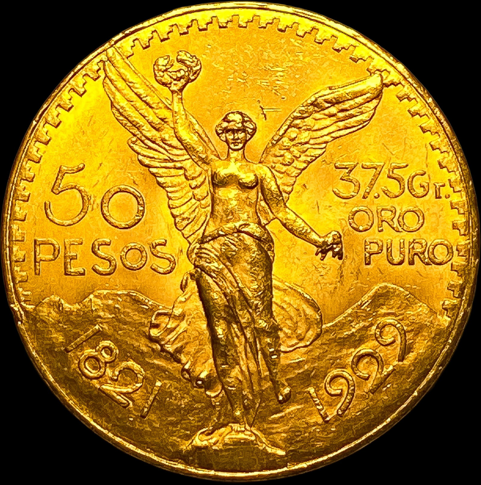 1929 Mexico Gold 50 Pesos 1.2057oz UNCIRCULATED: 1929 Mexico Gold 50 Pesos 1.2057oz UNCIRCULATED