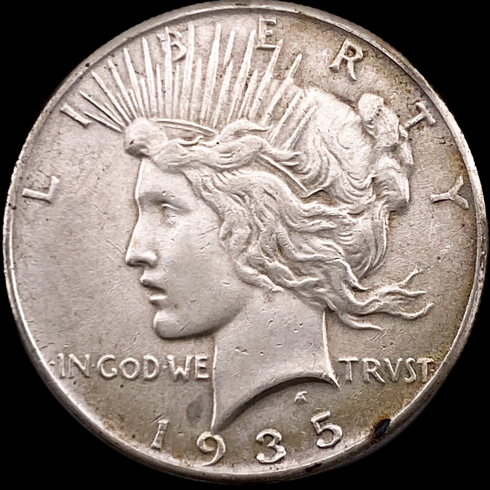 1935 Silver Peace Dollar CLOSELY UNCIRCULATED: 1935 Silver Peace Dollar CLOSELY UNCIRCULATED