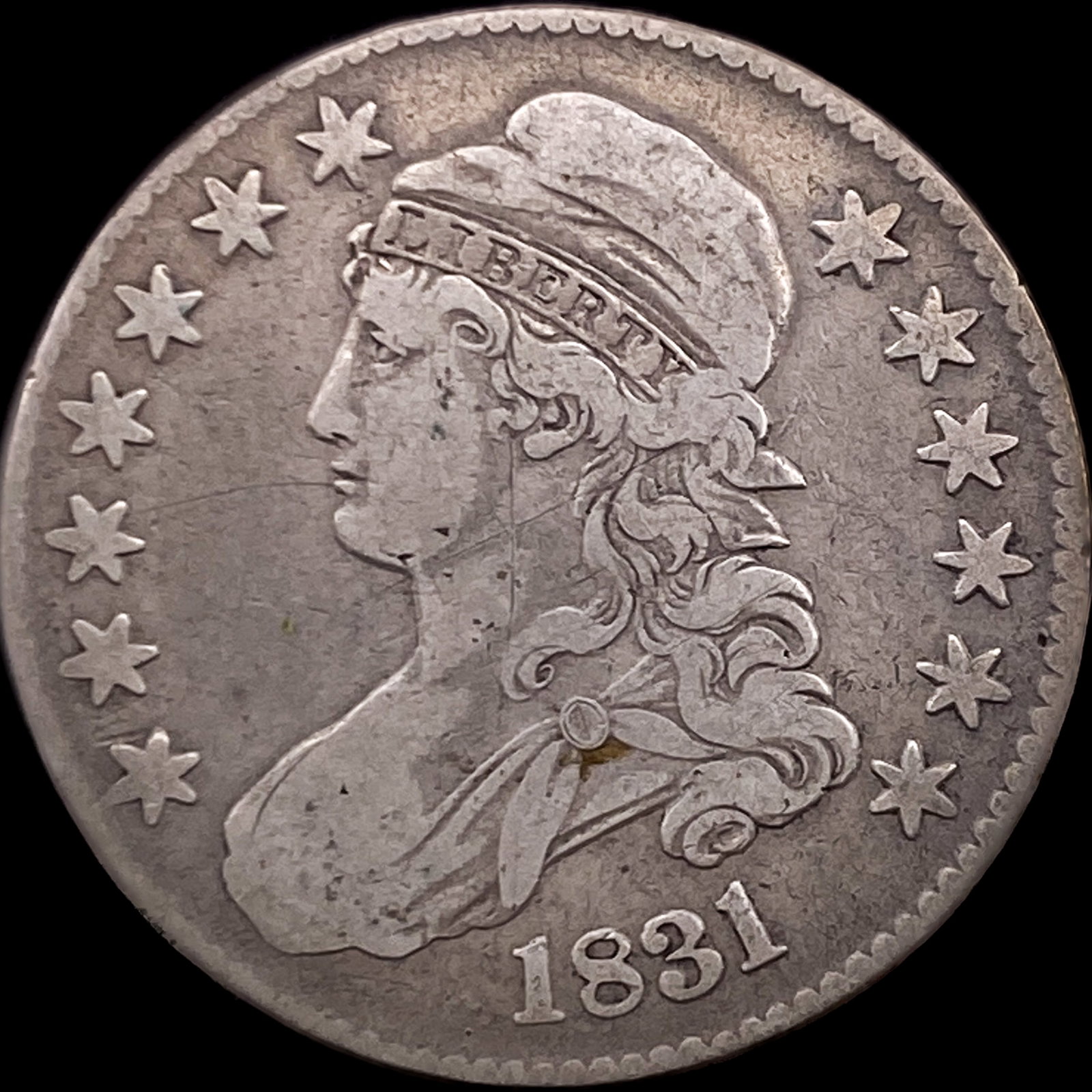 1831 Capped Bust Half Dollar LIGHTLY CIRCULATED: 1831 Capped Bust Half Dollar LIGHTLY CIRCULATED
