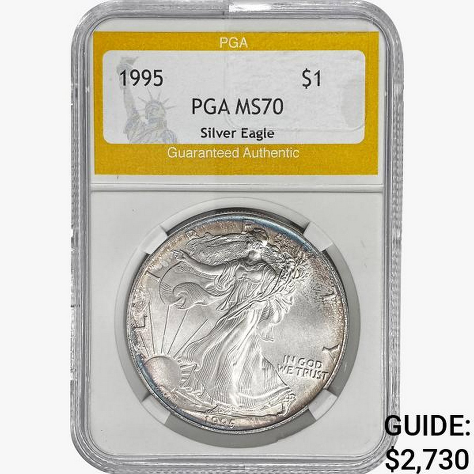 1995 American Silver Eagle PGA MS70: 1995 American Silver Eagle PGA MS70