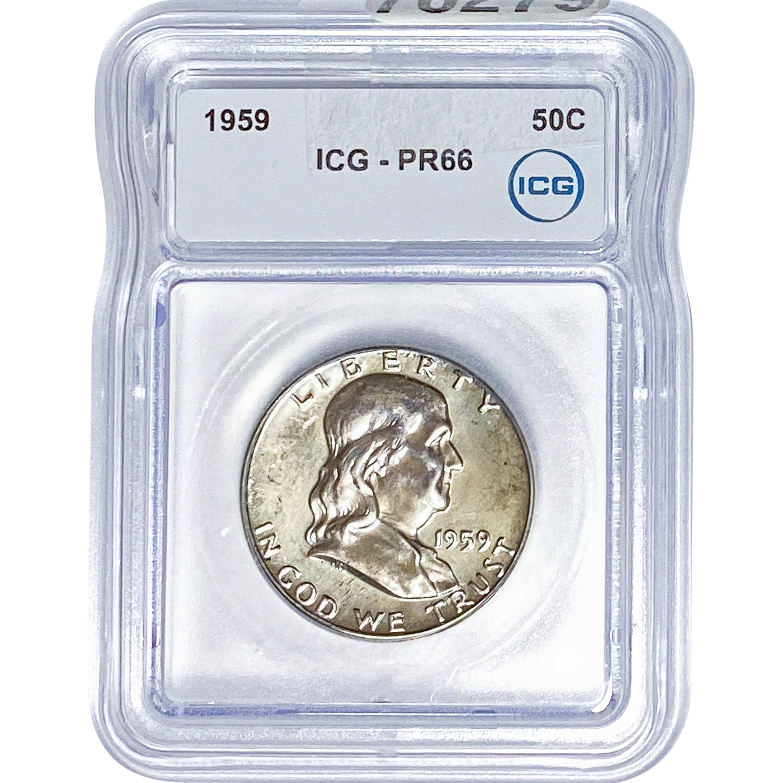 1959 Franklin Half Dollar ICG PR66: 1959 Franklin Half Dollar ICG PR66