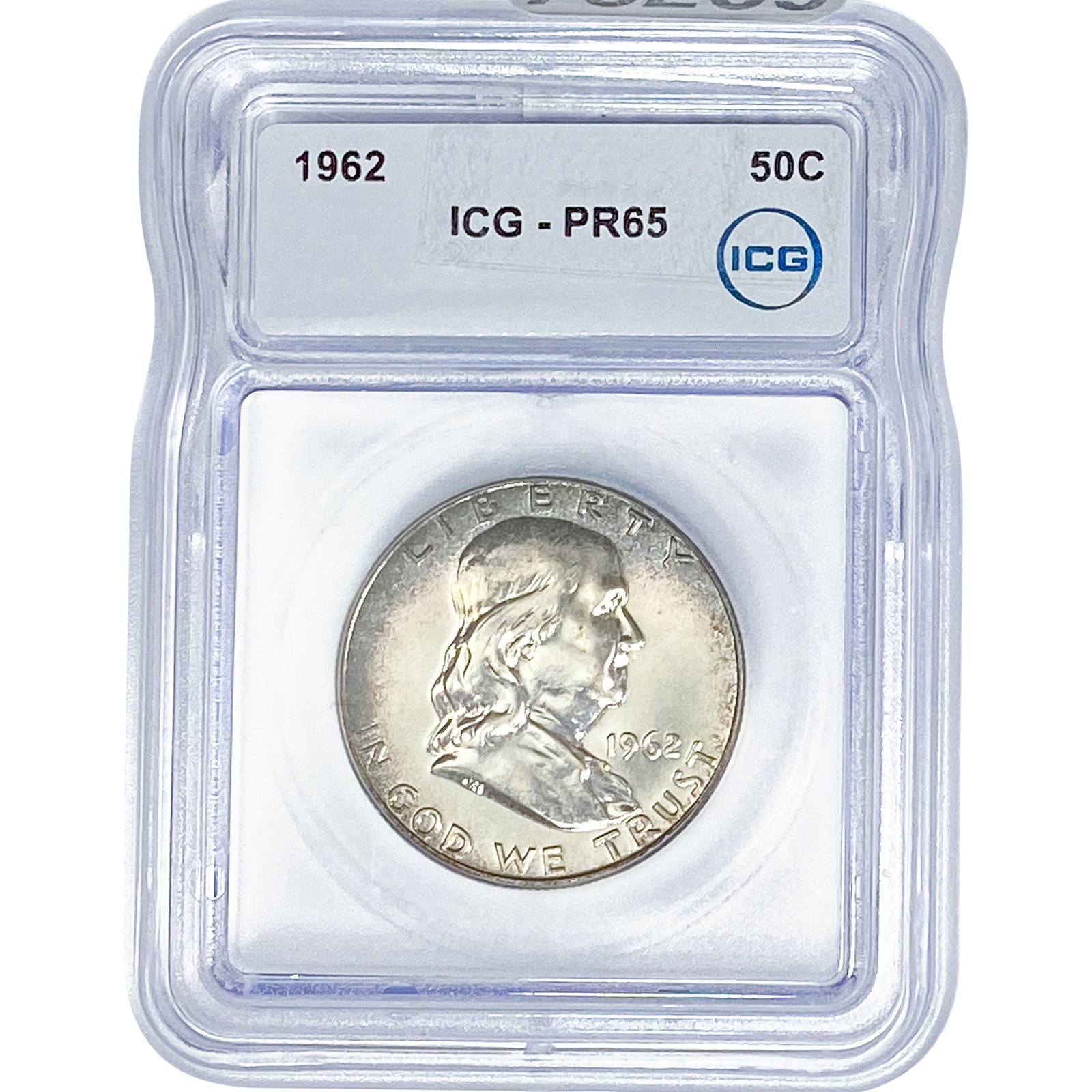 1962 Franklin Half Dollar ICG PR65: 1962 Franklin Half Dollar ICG PR65