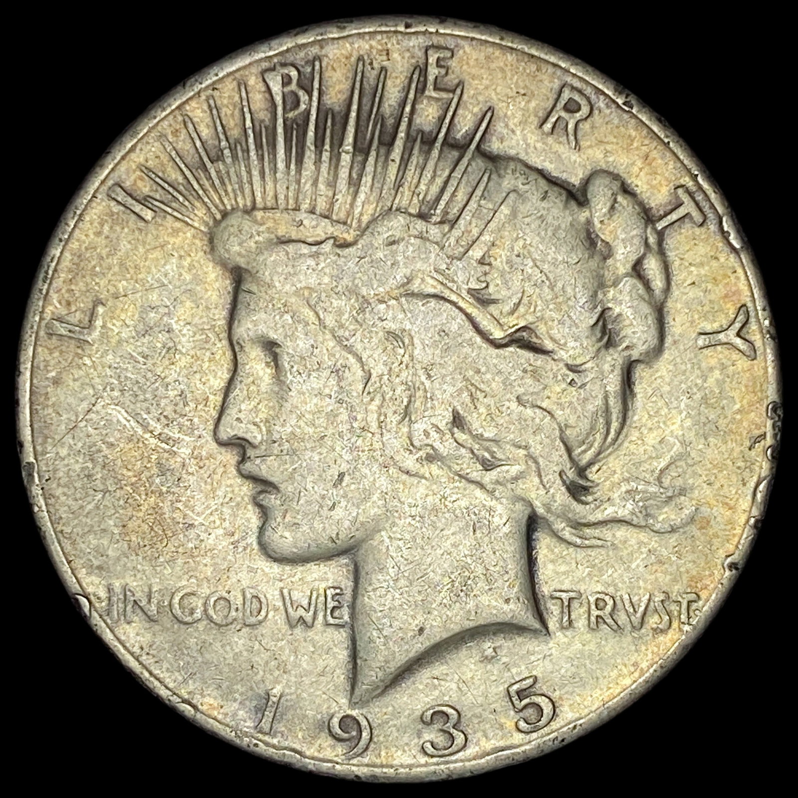 1935 Silver Peace Dollar NICELY CIRCULATED: 1935 Silver Peace Dollar NICELY CIRCULATED